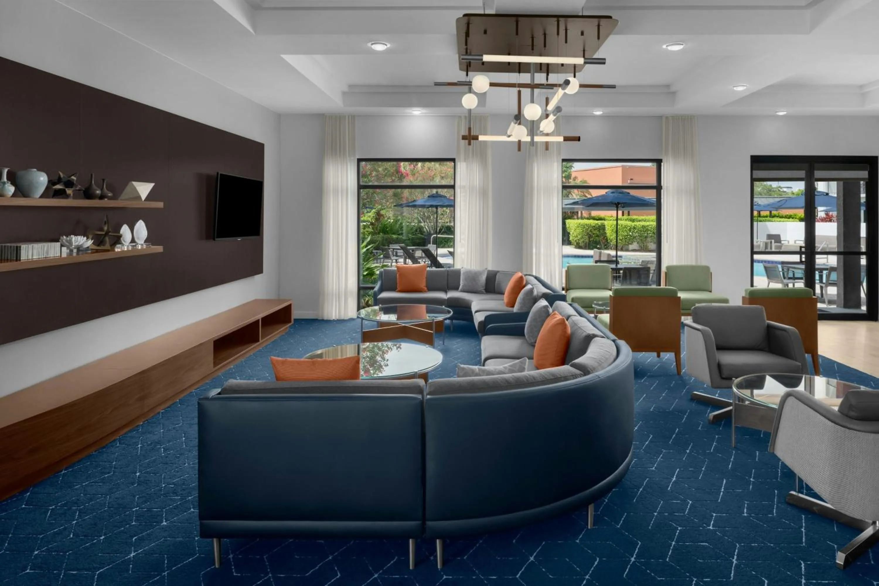 Lobby or reception in Courtyard Fort Lauderdale East Lauderdale-by-the-Sea