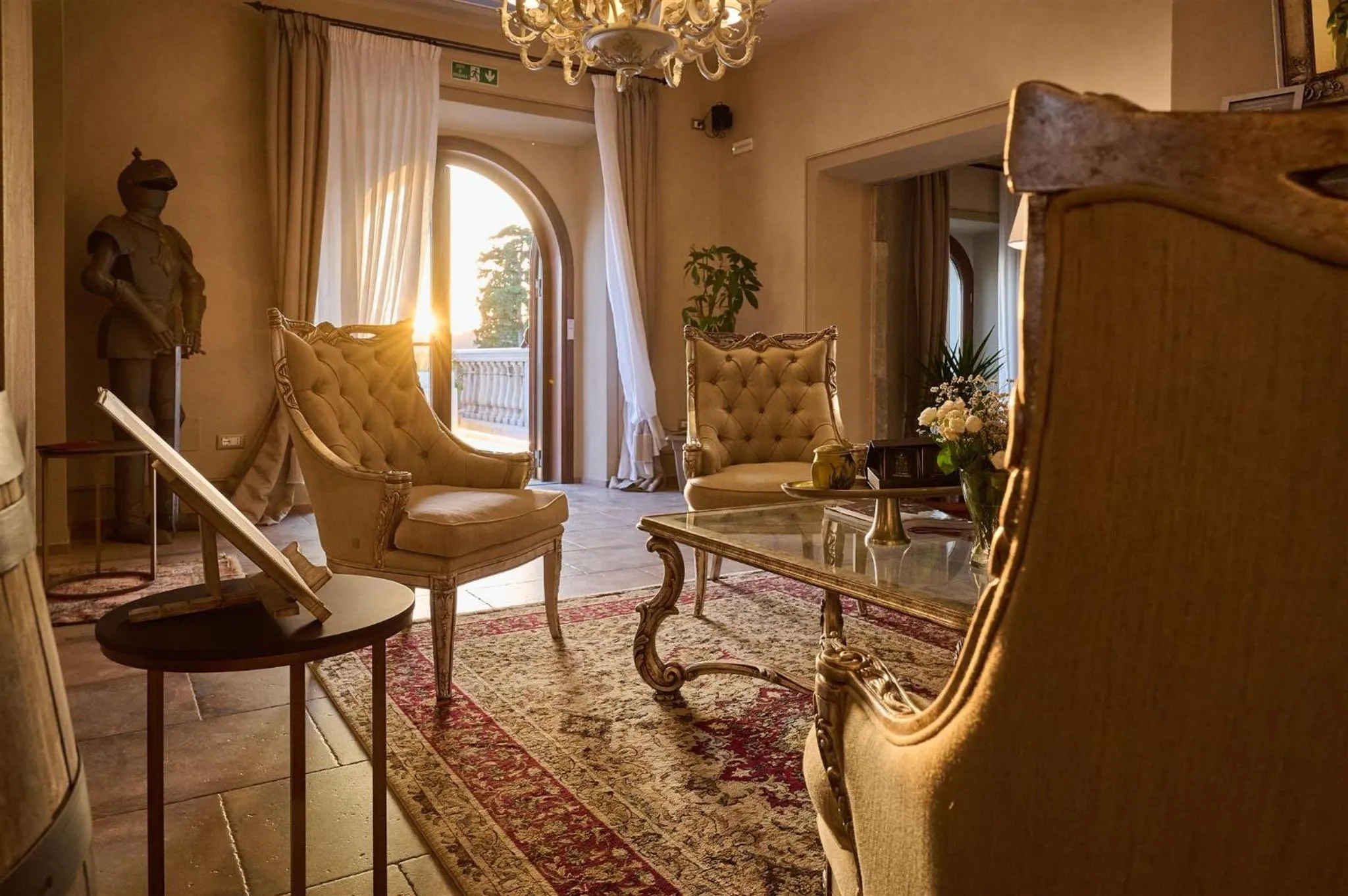 Lobby or reception in Castello Bonaria Wine & Spa Resort