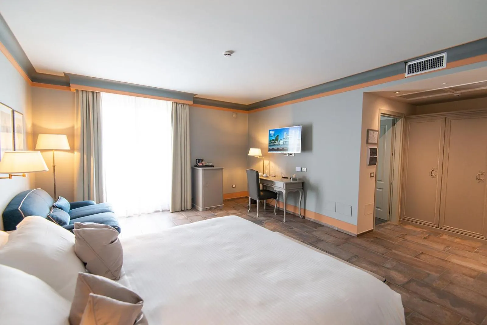 Bed in Castello Bonaria Wine & Spa Resort