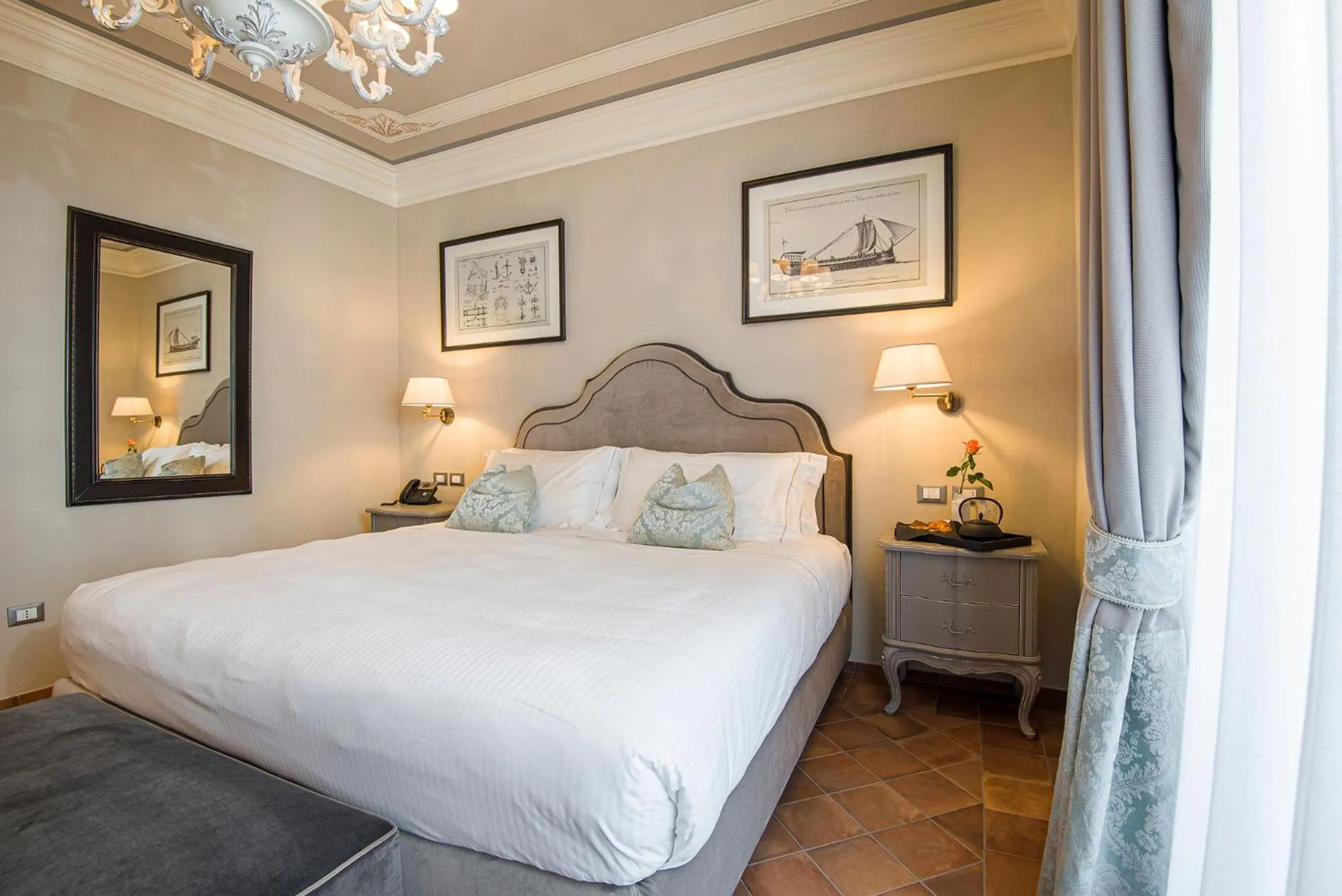 Bedroom, Bed in Castello Bonaria Wine & Spa Resort