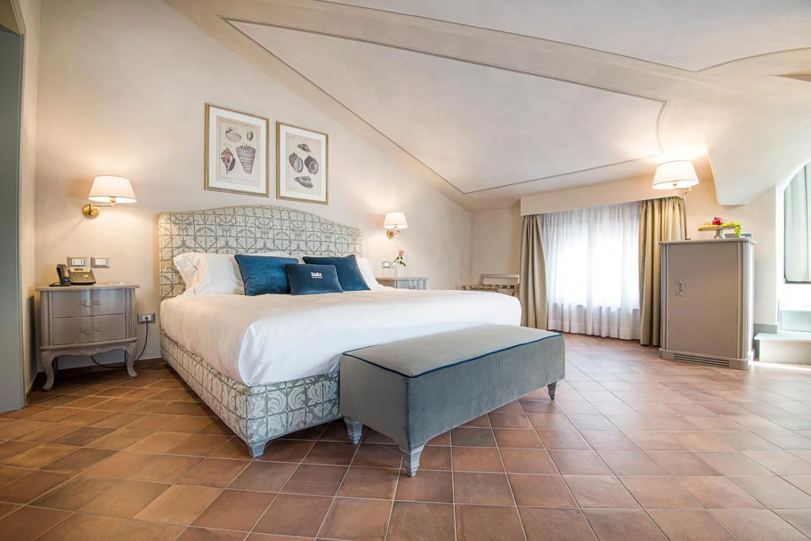 Bed in Castello Bonaria Wine & Spa Resort