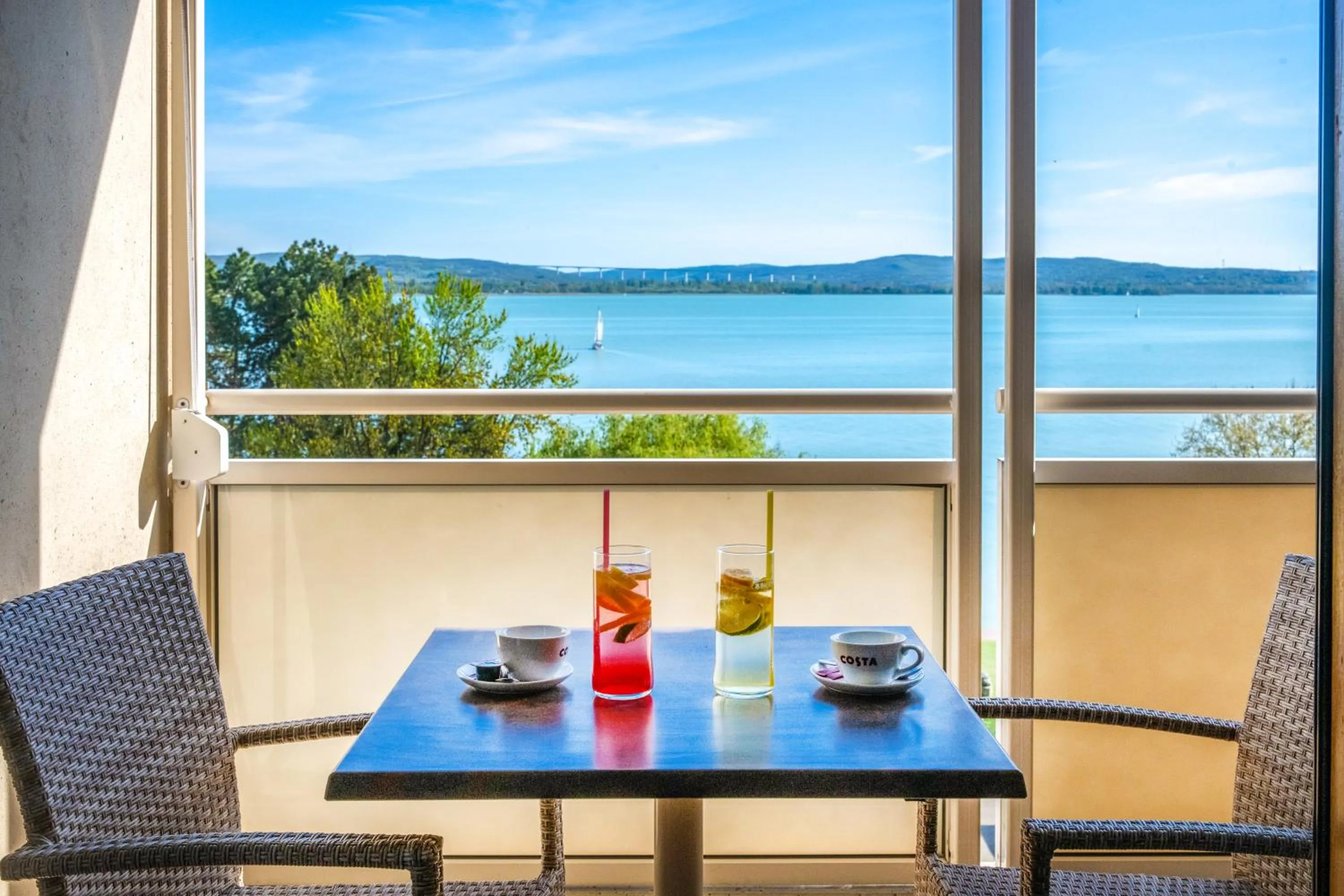 Balcony/Terrace in Hotel Club Tihany