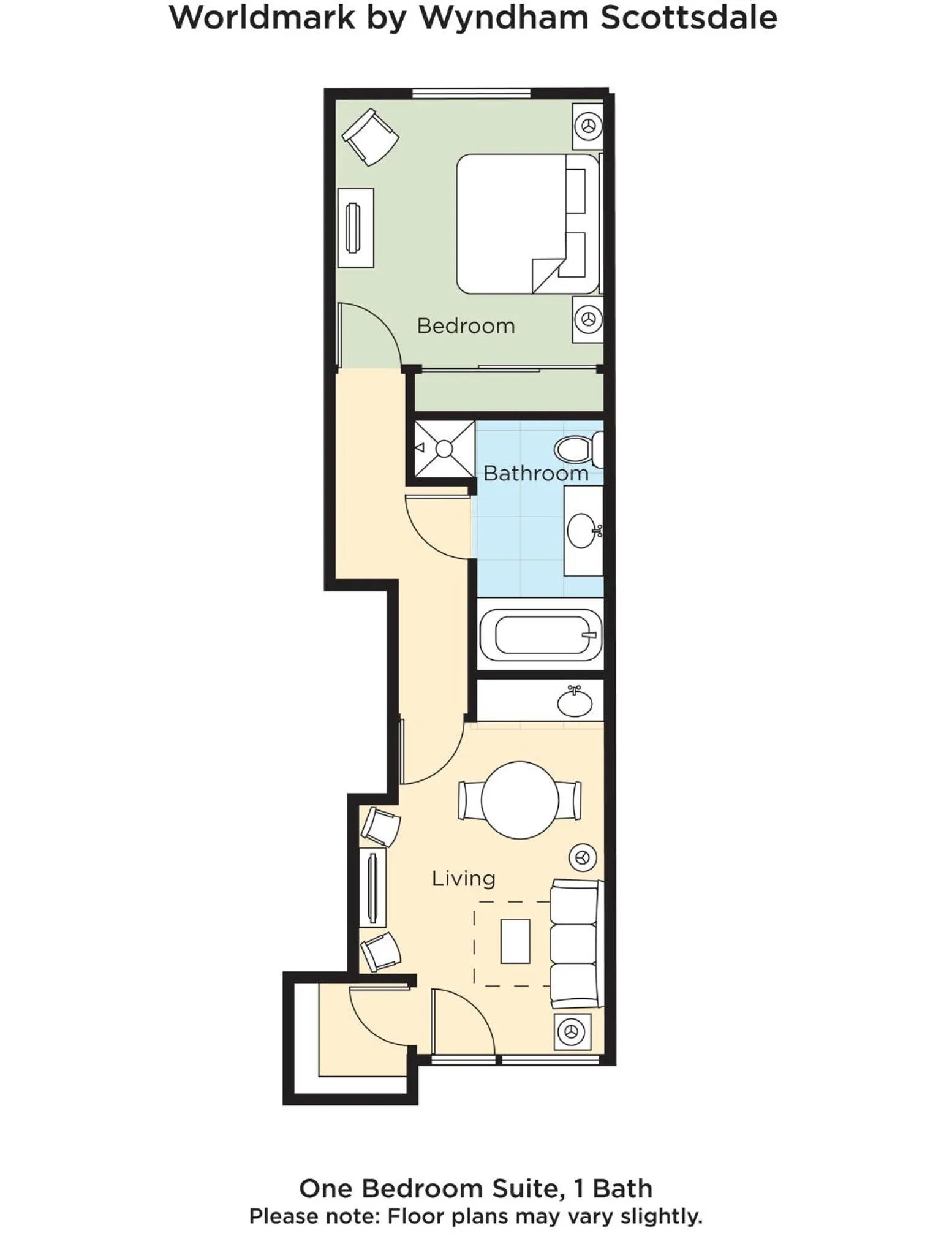 Floor plan in WorldMark Scottsdale