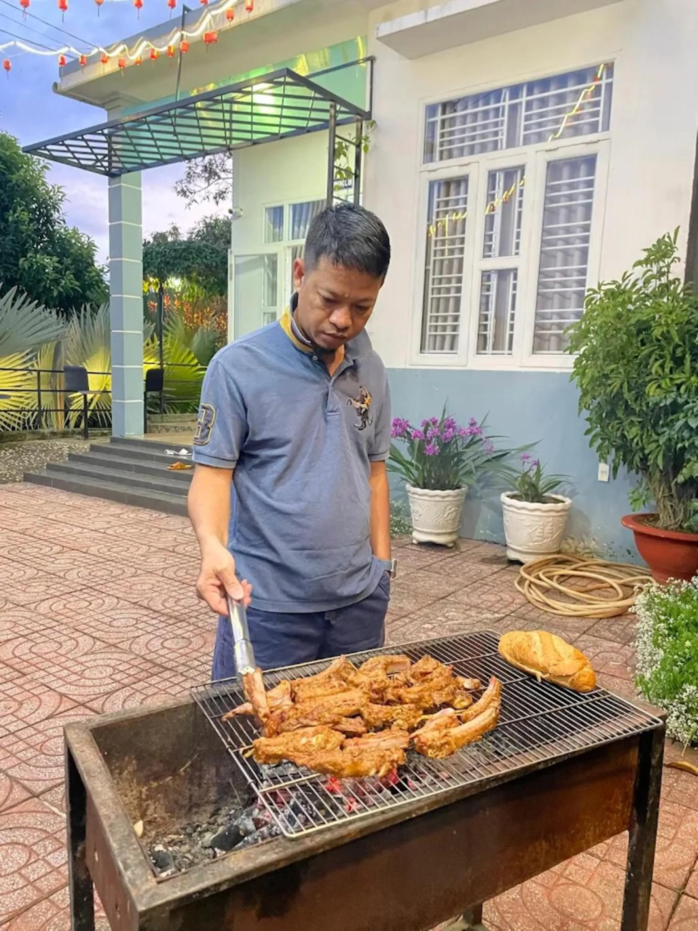 BBQ facilities in An An Homestay Bảo Lộc