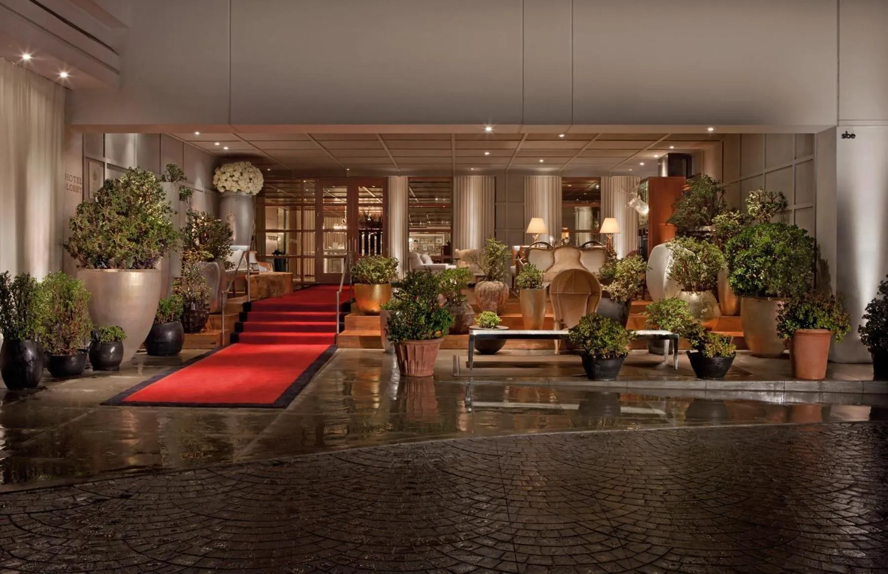 Facade/entrance in SLS Hotel, a Luxury Collection Hotel, Beverly Hills