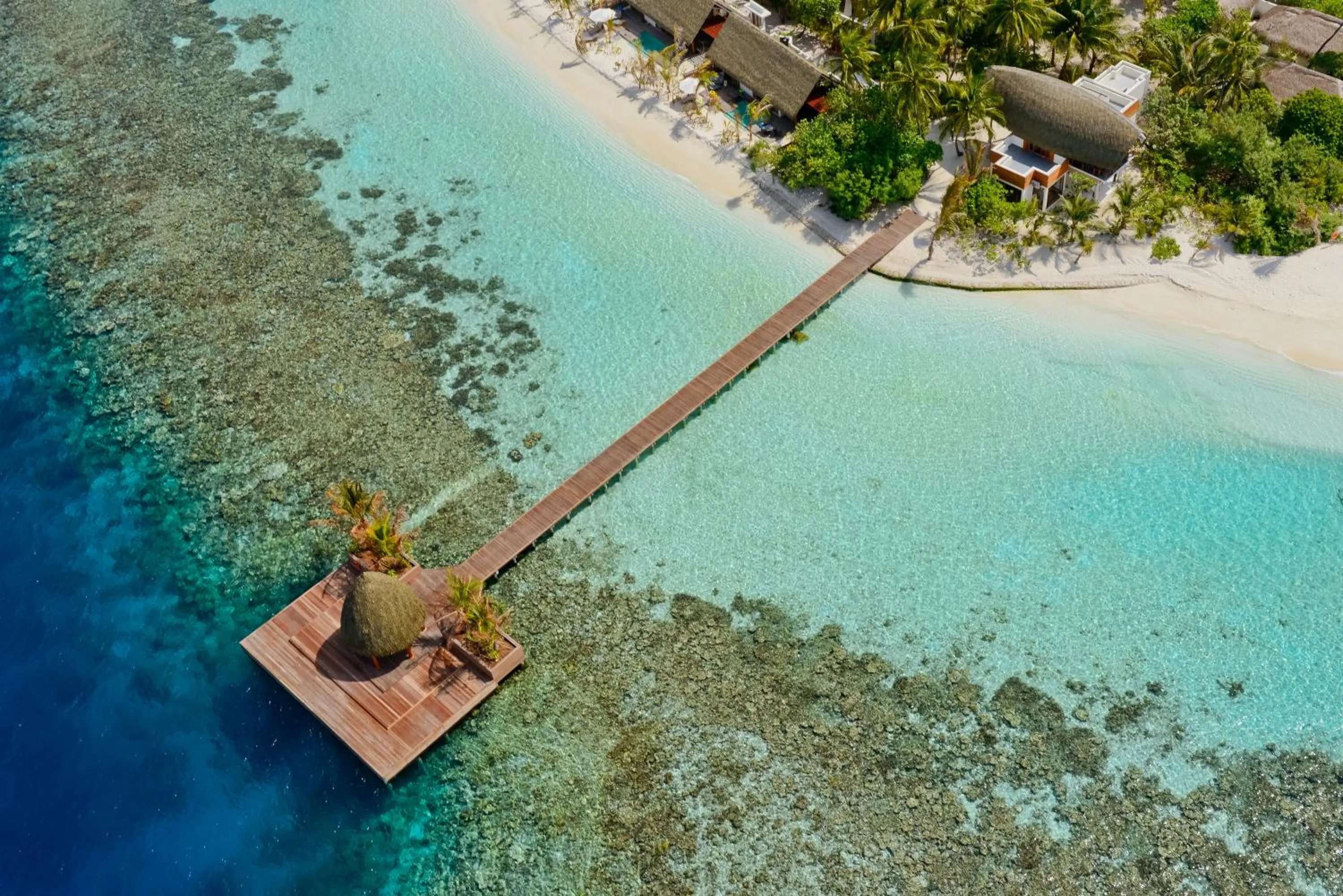 Bird's eye view in Kandolhu Maldives