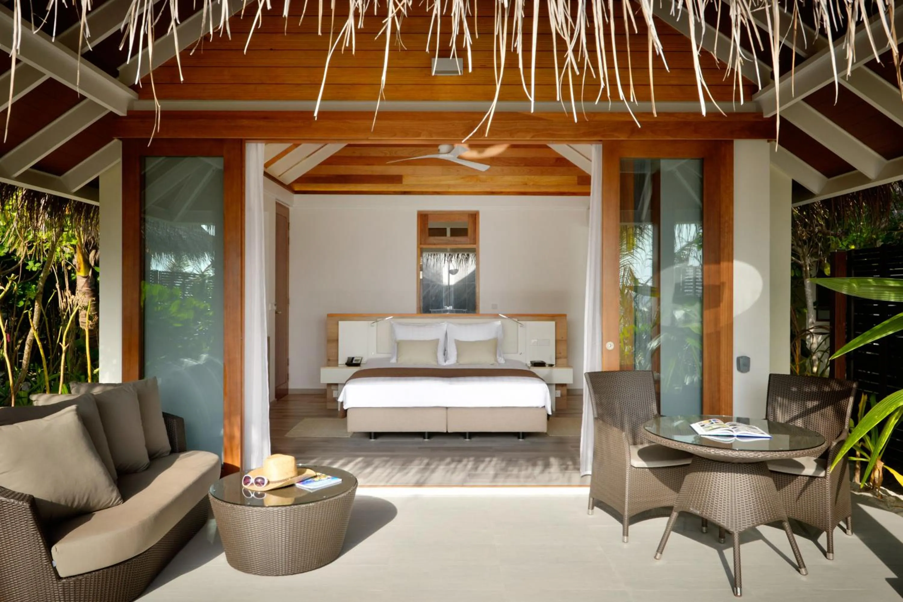 Bed in Kandolhu Maldives