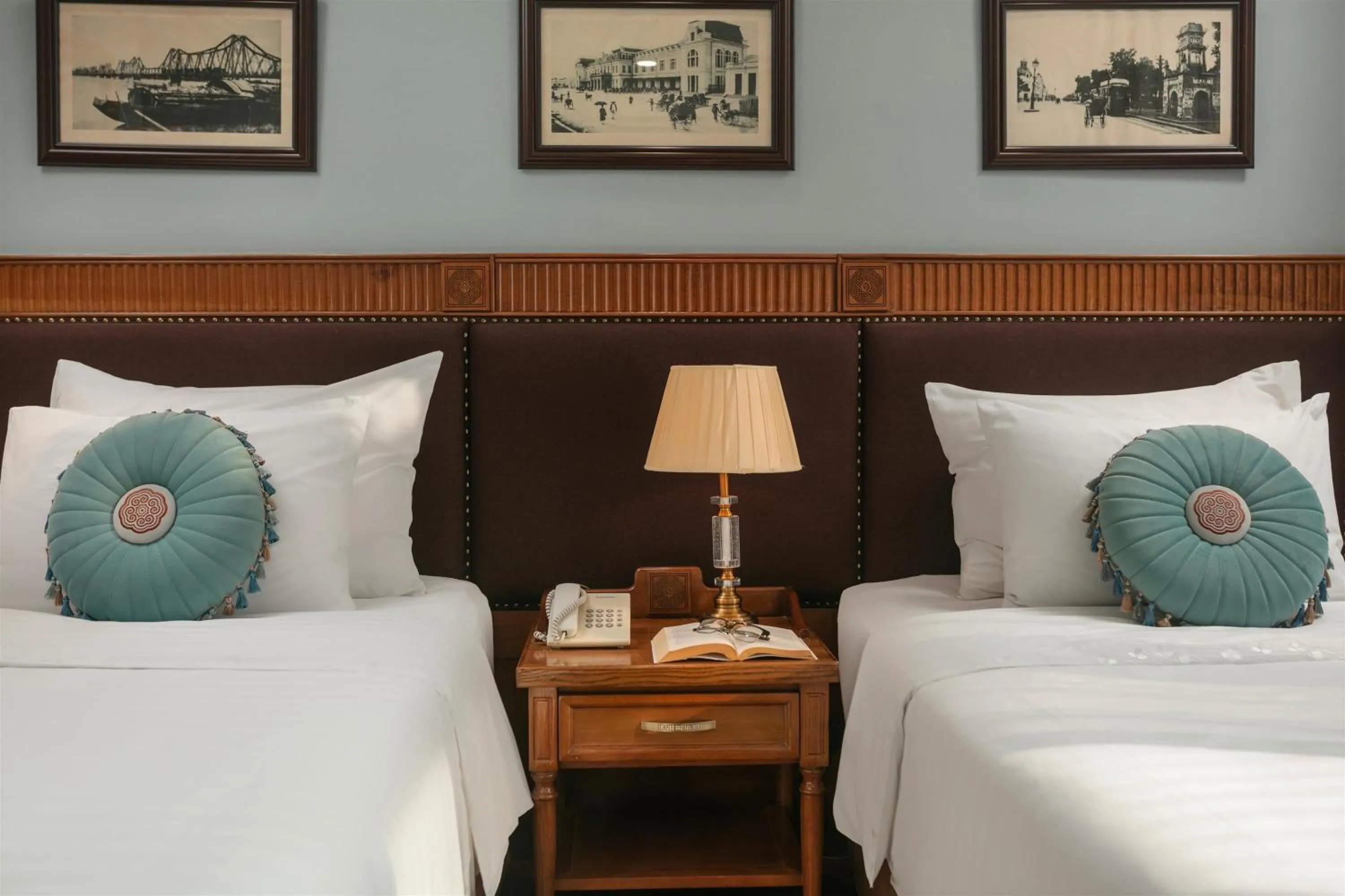 Bed in Hanoi Pearl Hotel