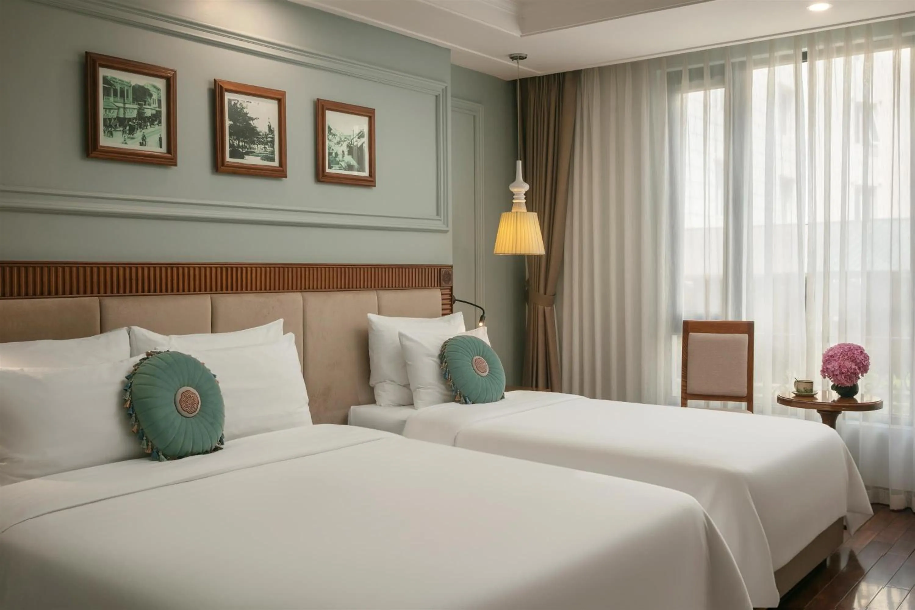 Bed in Hanoi Pearl Hotel