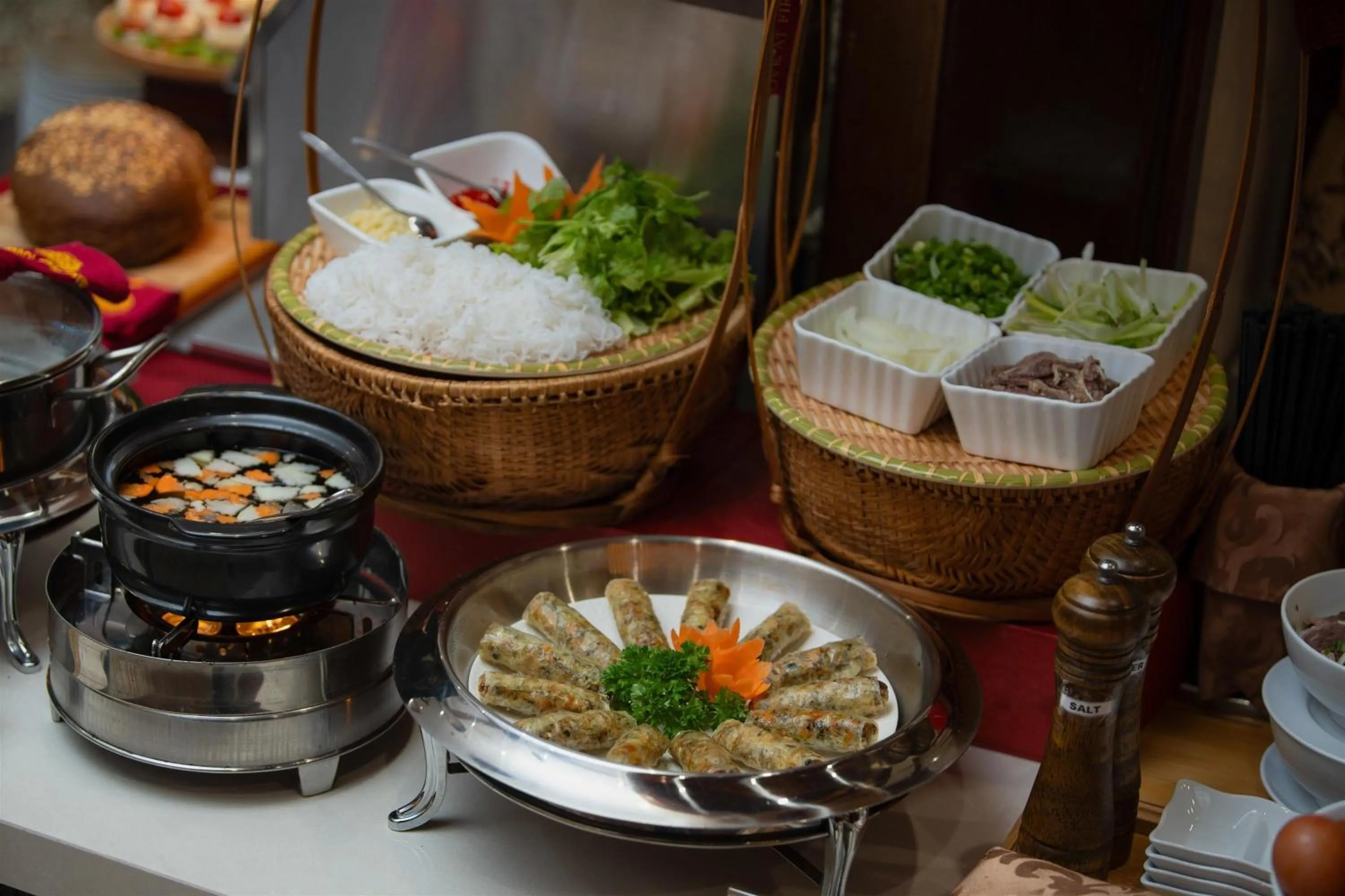 Buffet breakfast in Hanoi Pearl Hotel