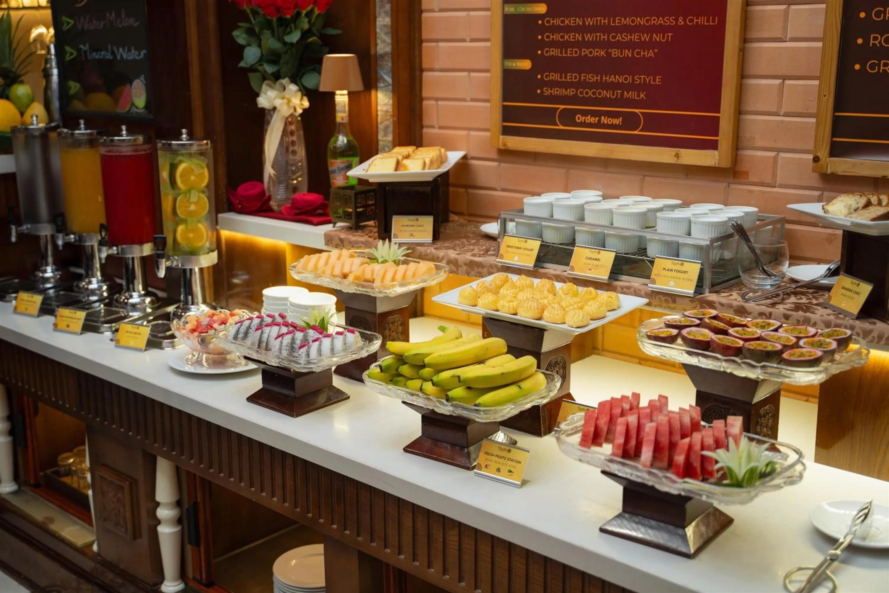 Buffet breakfast in Hanoi Pearl Hotel