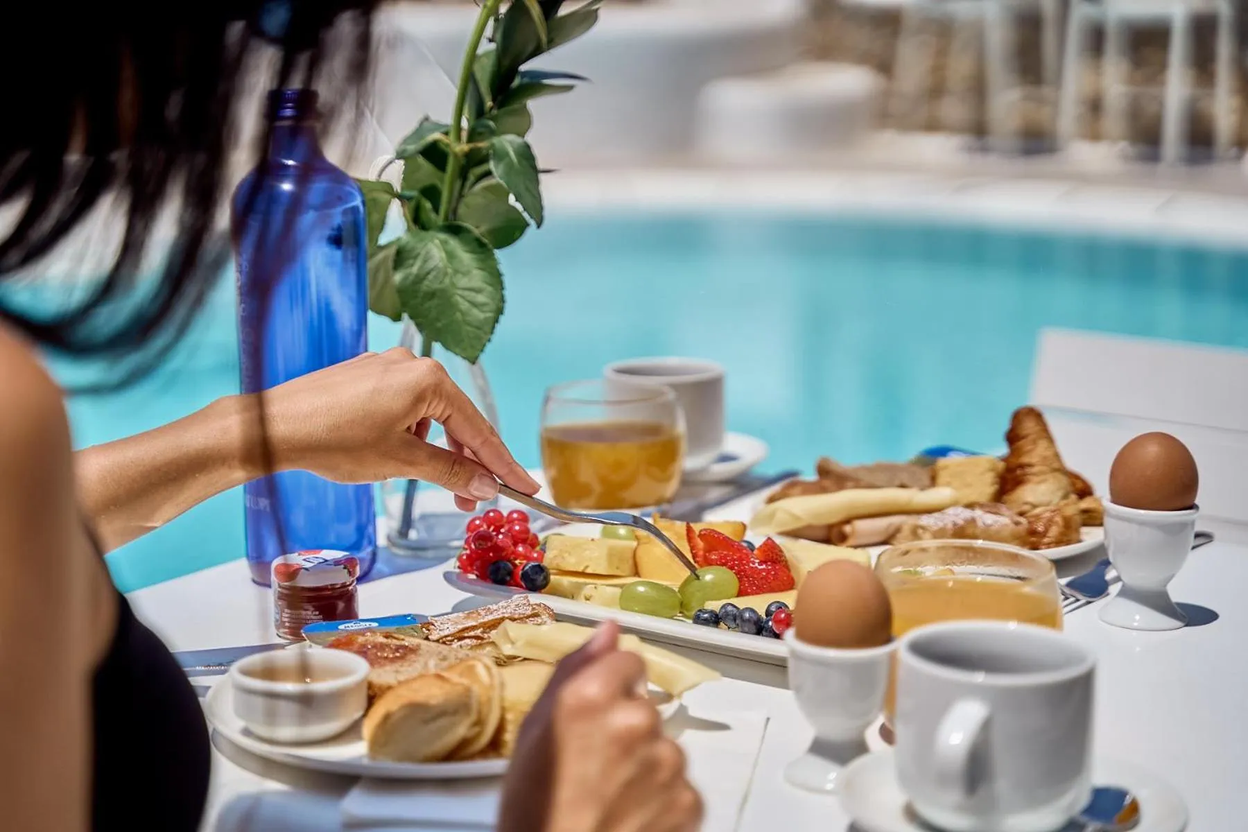 Food close-up in Paolas Τown Boutique Hotel