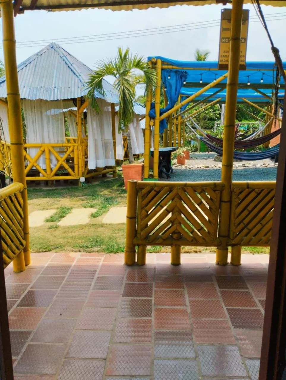 Patio in La Rivera Playa Palomino