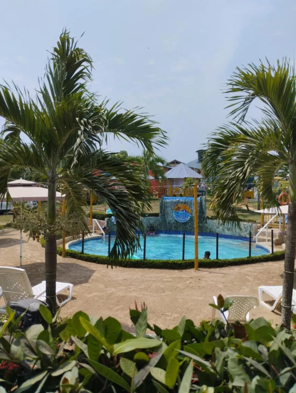 Pool view in La Rivera Playa Palomino