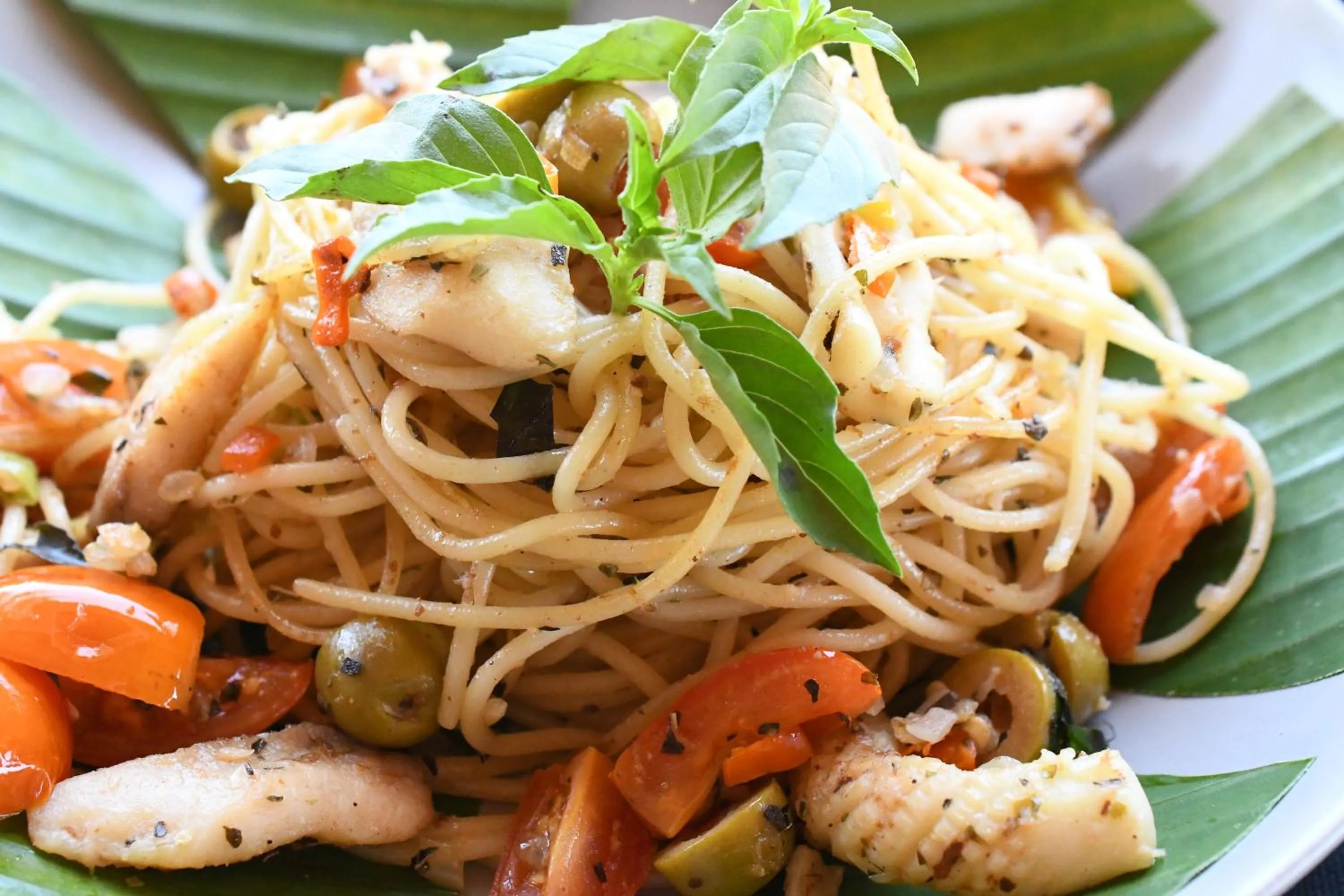 Food close-up in Bruga Villas Restaurant and Spa