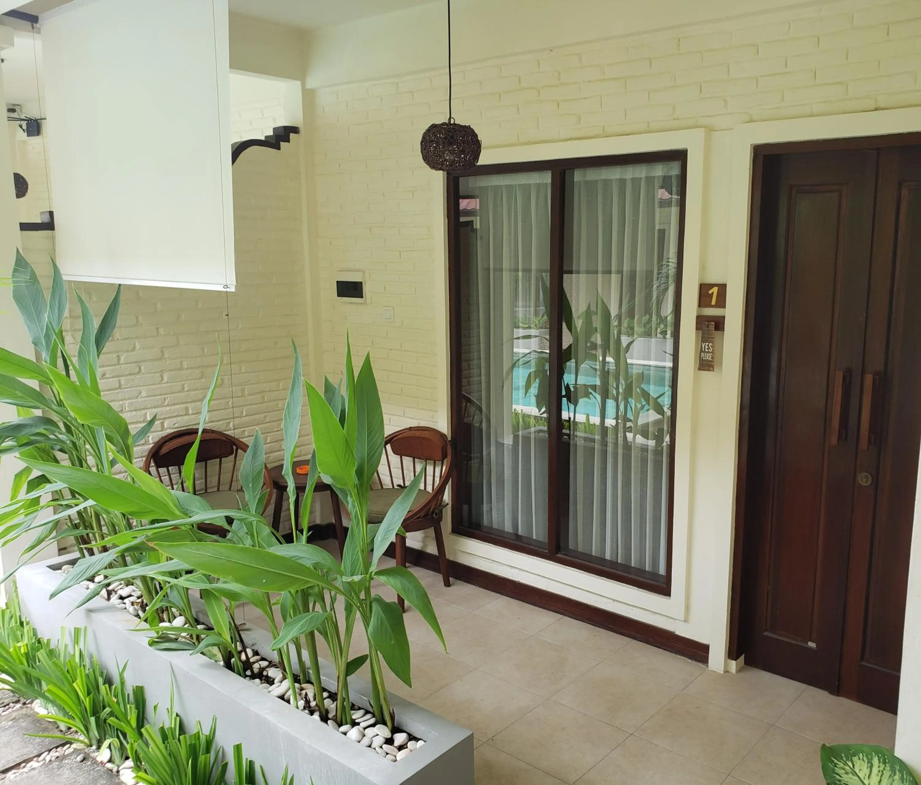 Patio in Bruga Villas Restaurant and Spa