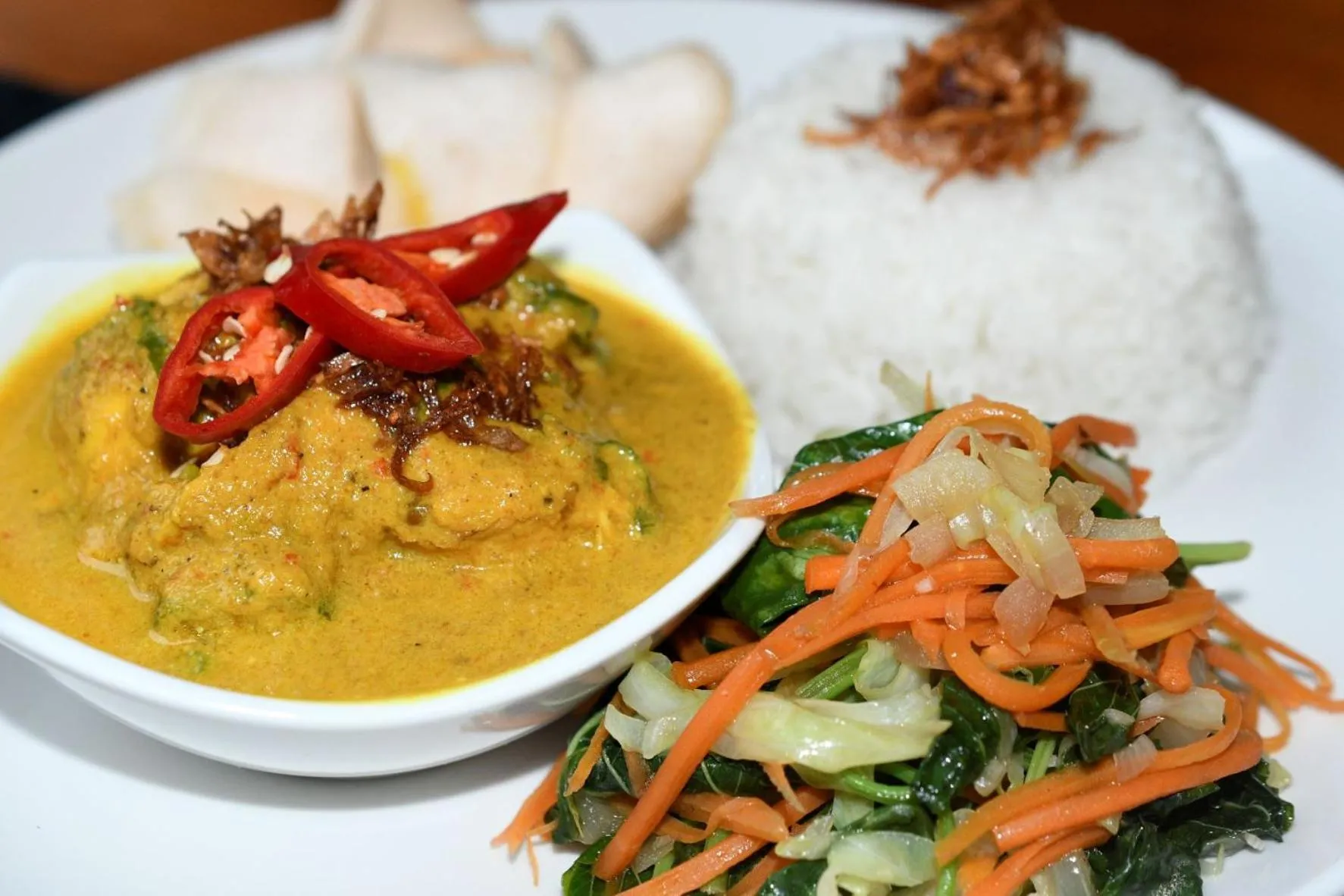 Food in Bruga Villas Restaurant and Spa