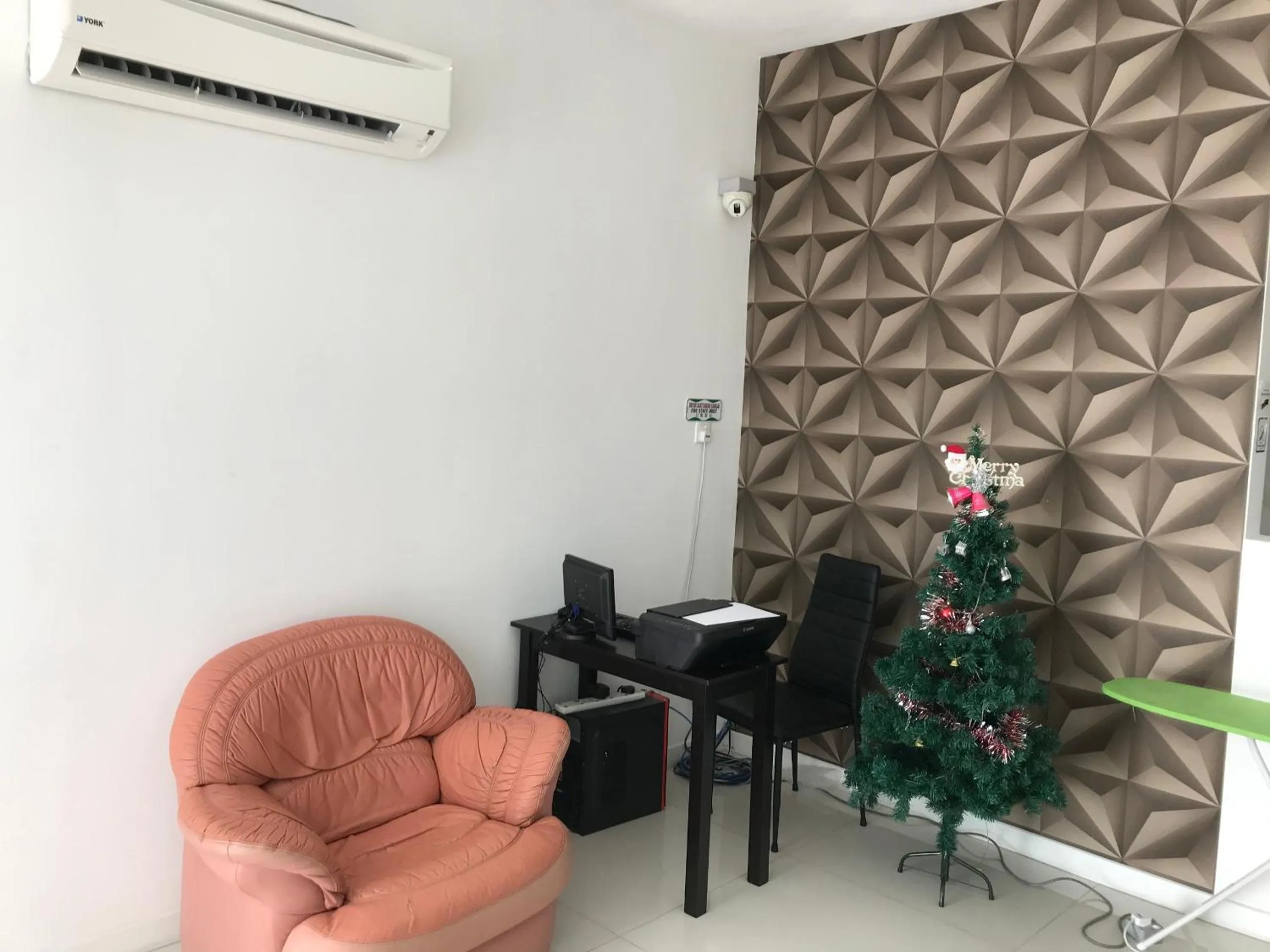 Seating area in Island Hostel Bayan Lepas Airport