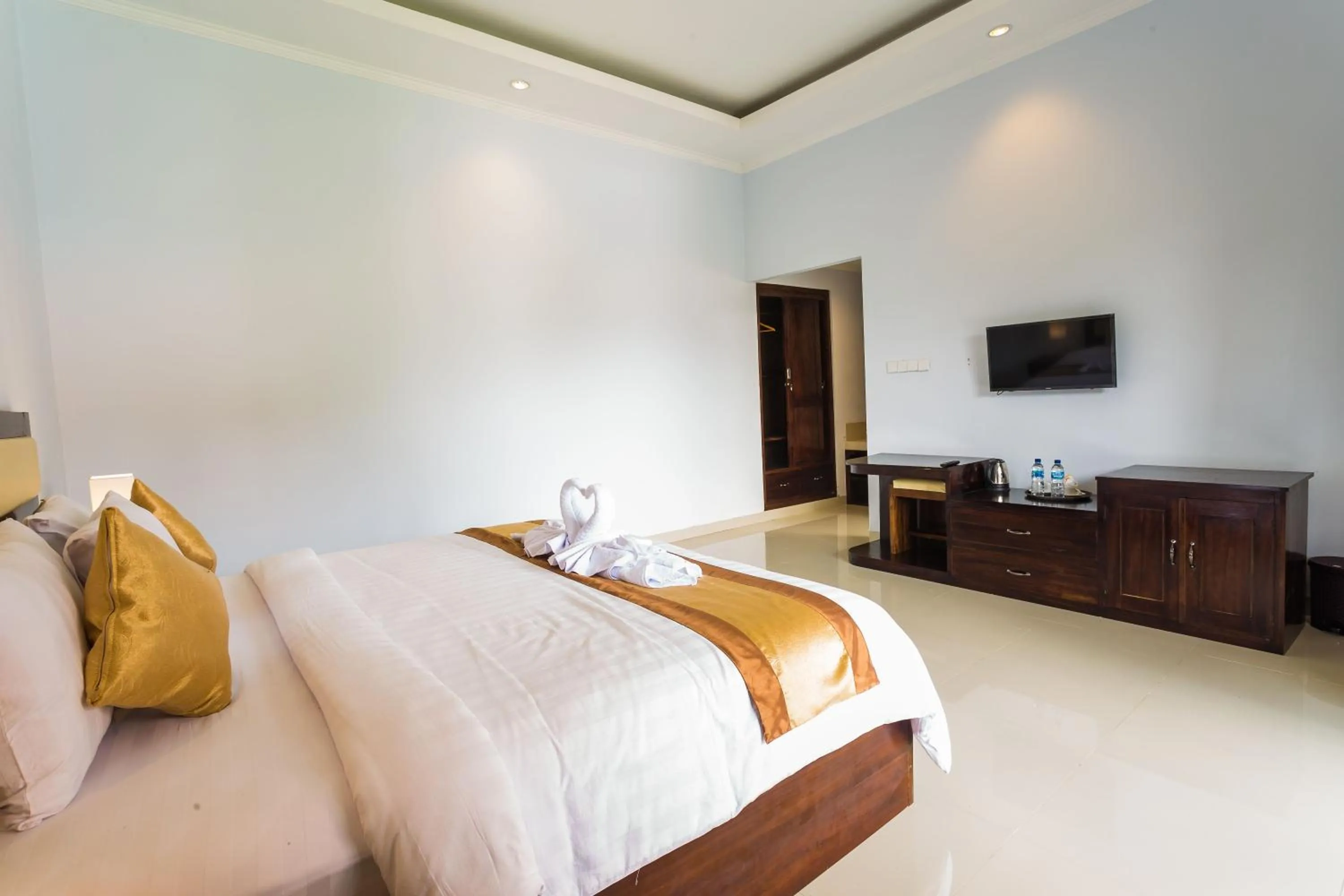 Bed in Mount Batur Villa