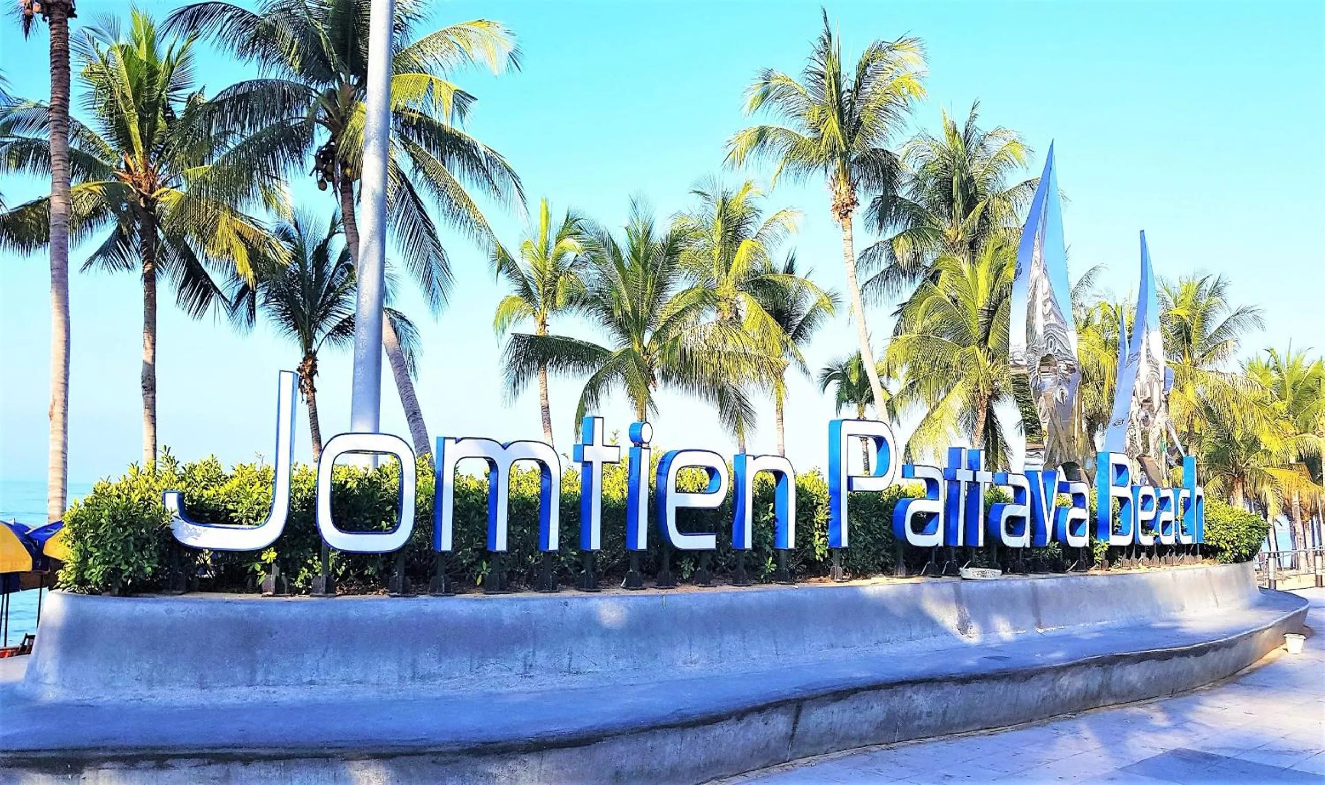 Area and facilities, Property Logo/Sign in Jomtien beach condo sea view studio apartment 12th floor