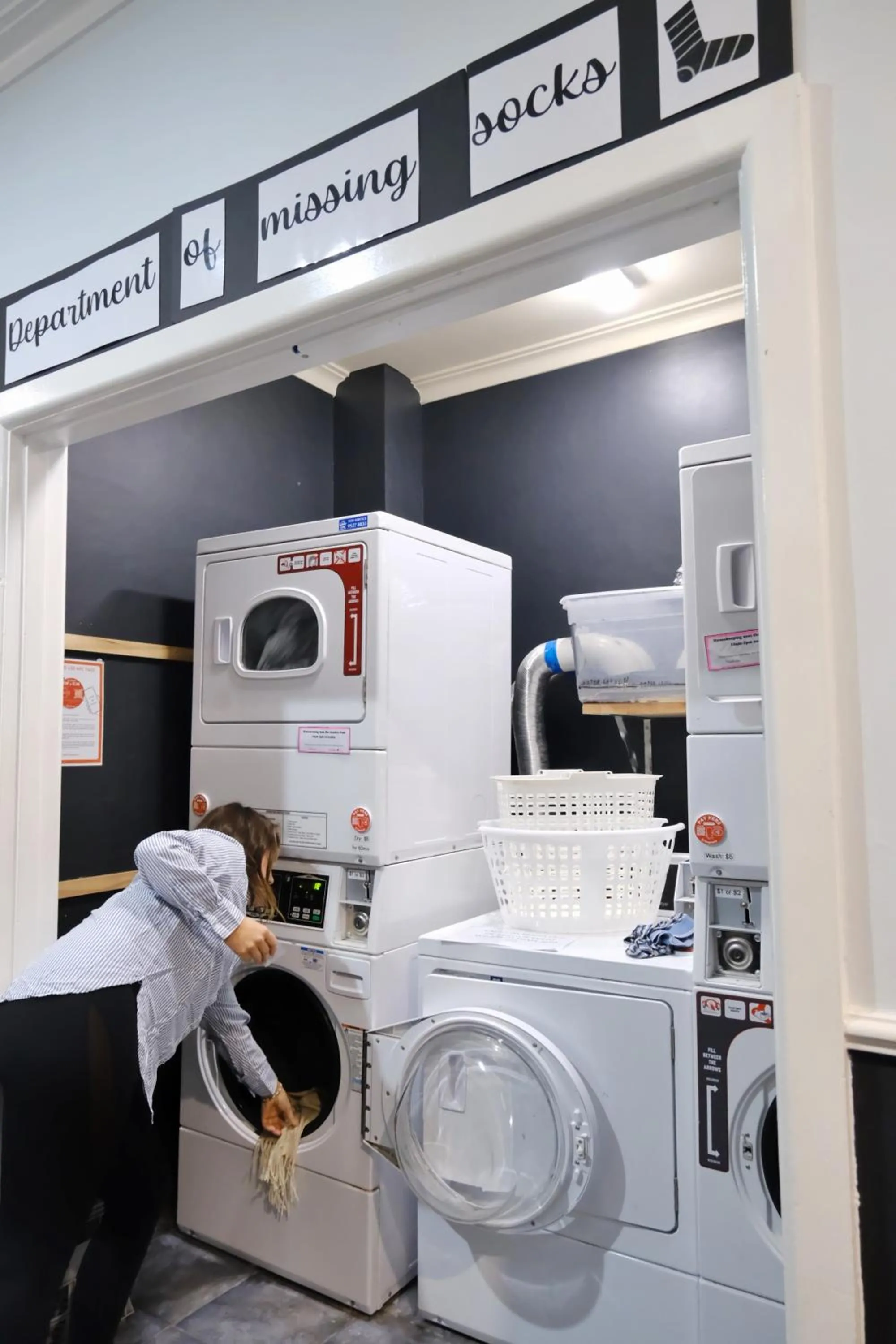 washing machine in Pint On Punt Backpackers