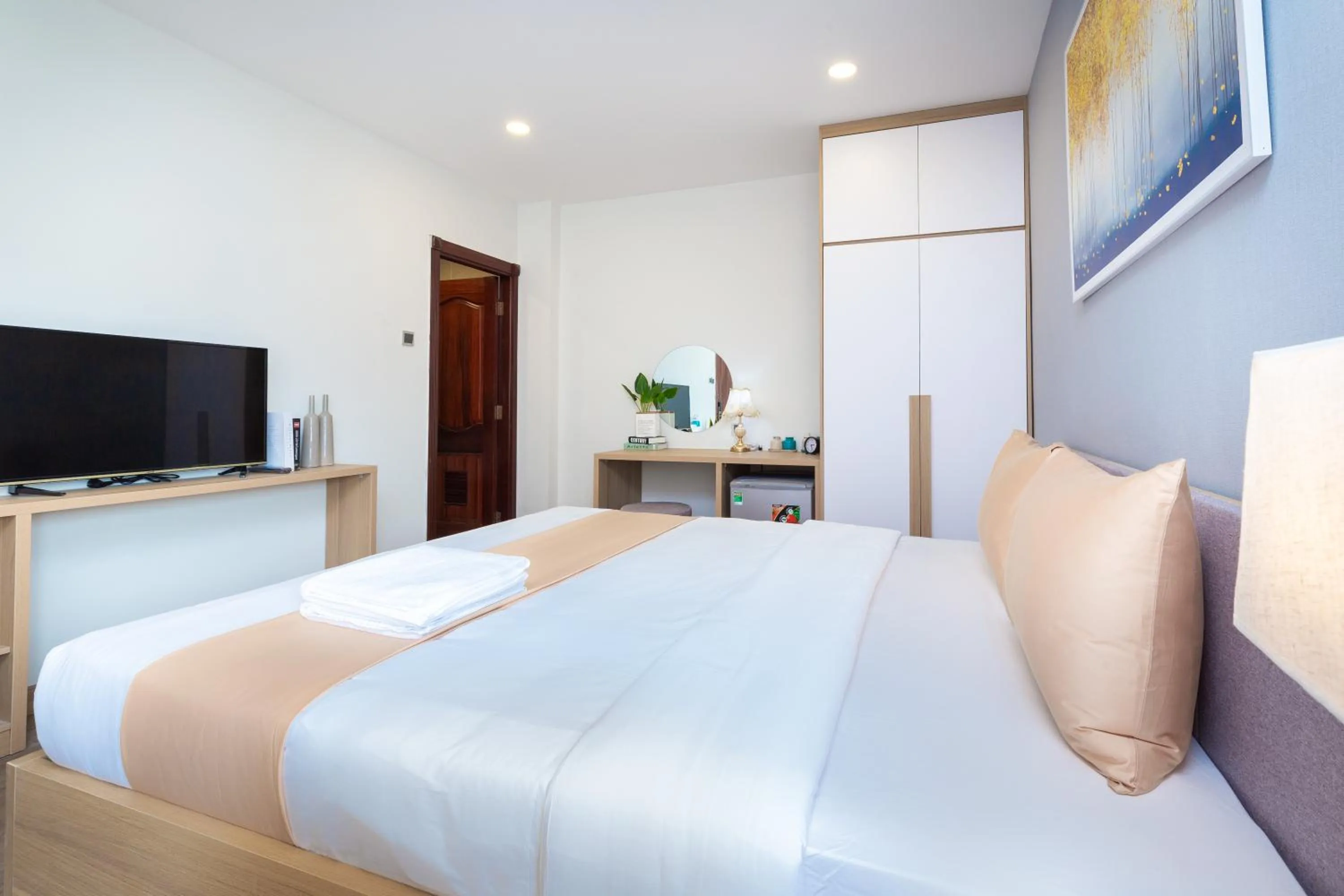 Bed in Cozrum Lux Hotel