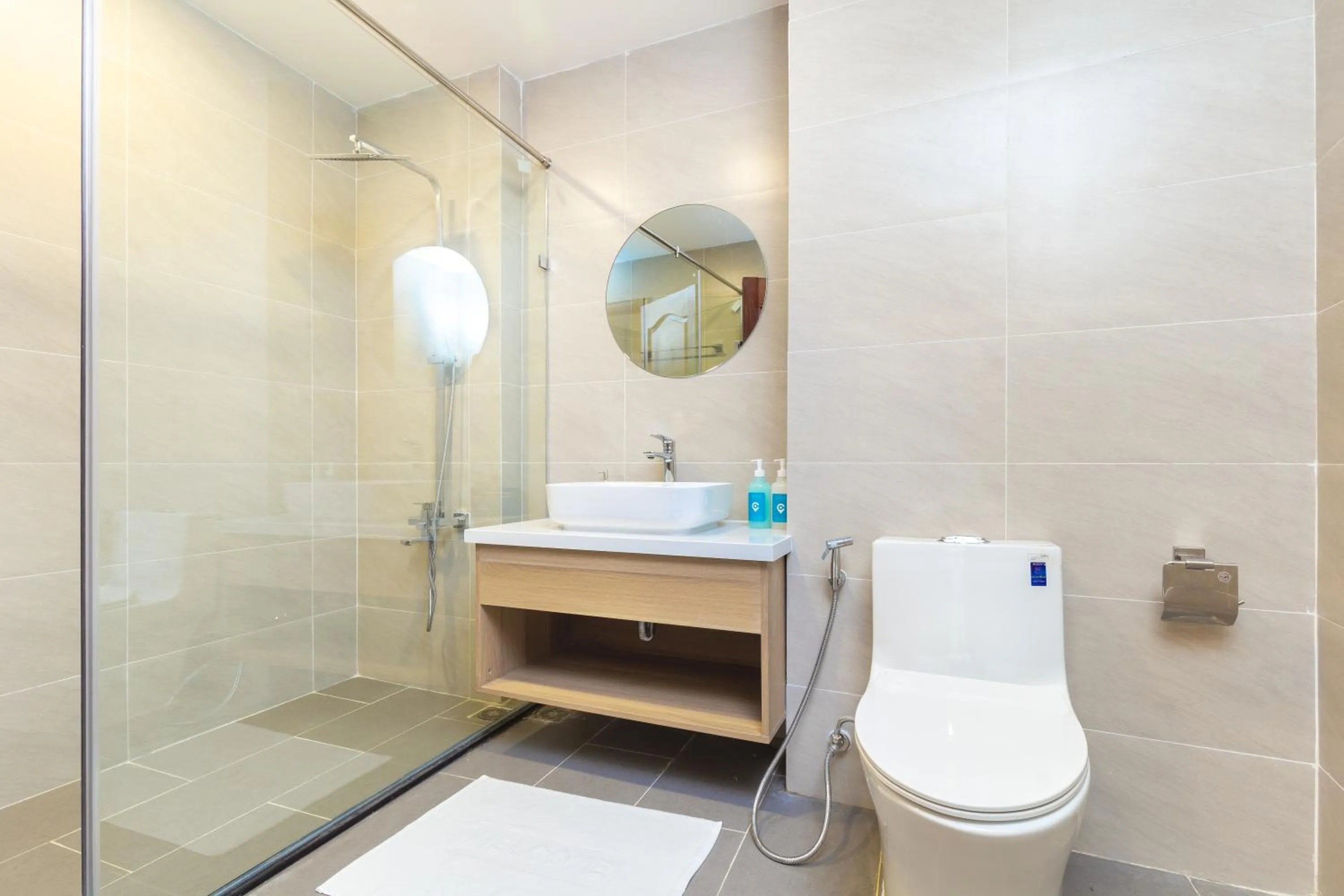 Shower in Cozrum Lux Hotel