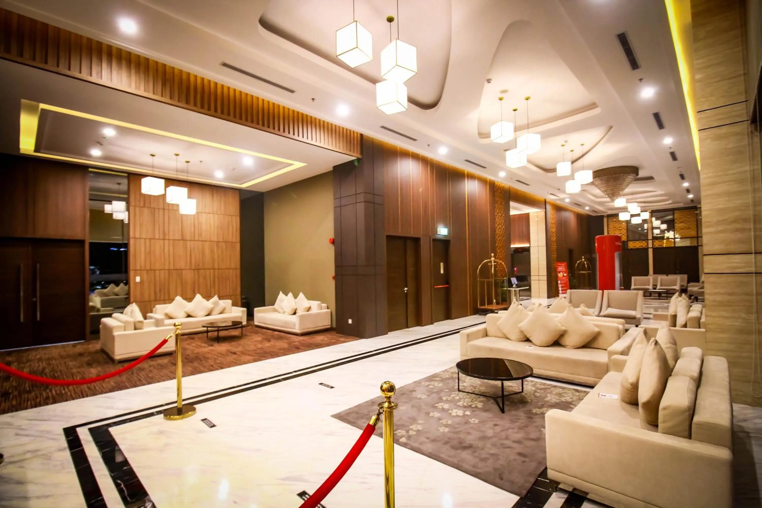 Lobby or reception in Asialink Hotel Batam by Prasanthi