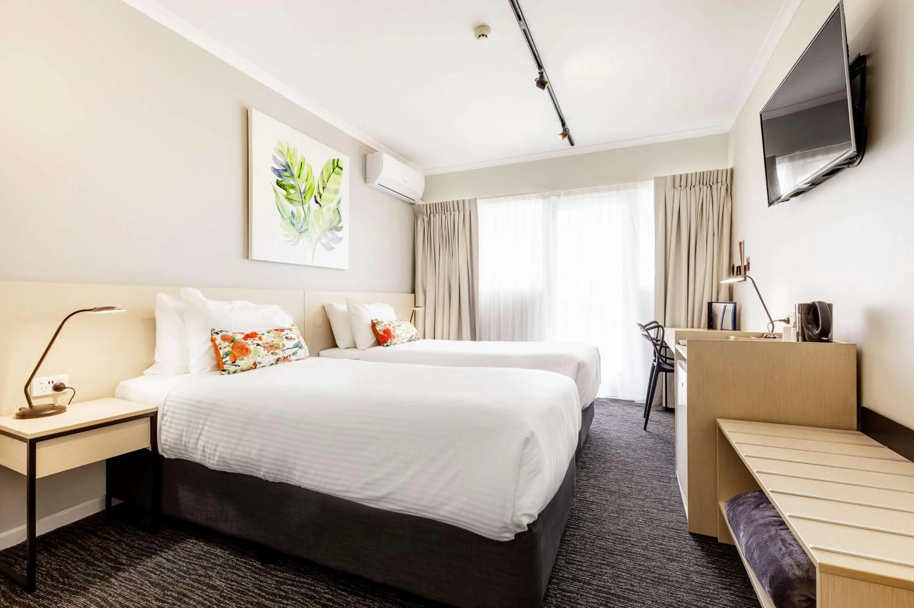 Bedroom, Bed in Nightcap at Findon Hotel