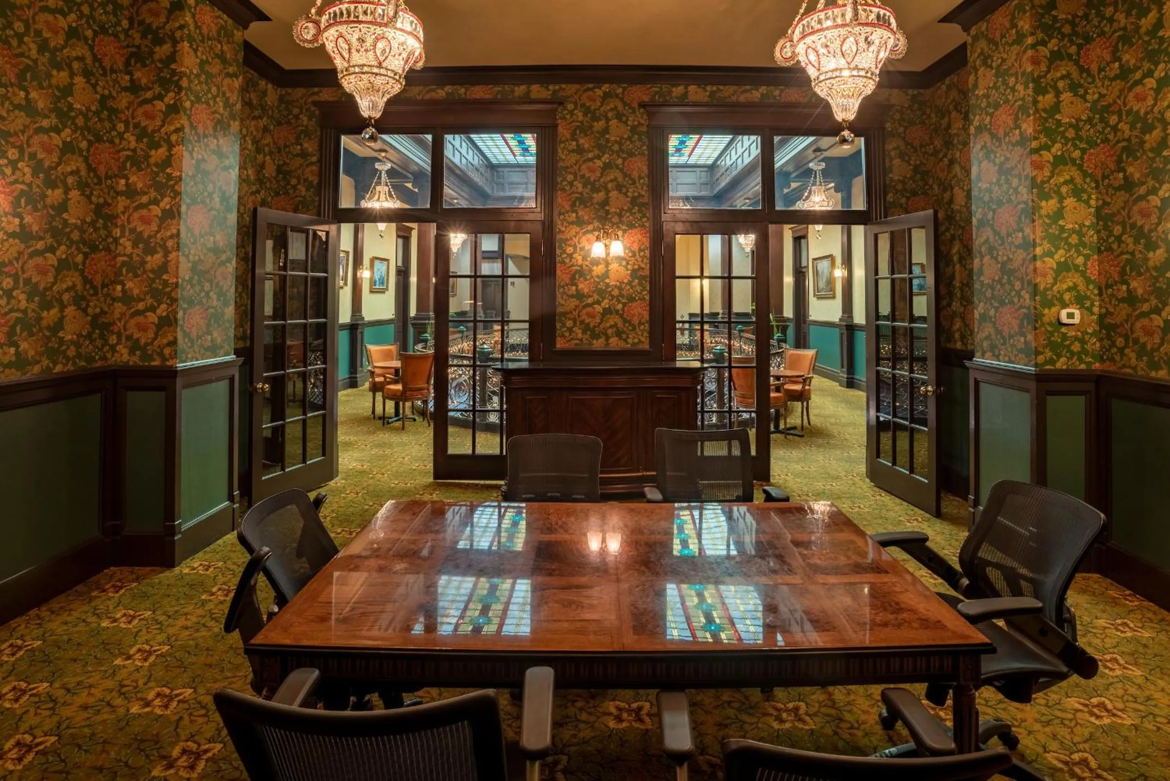 Library in Geiser Grand Hotel