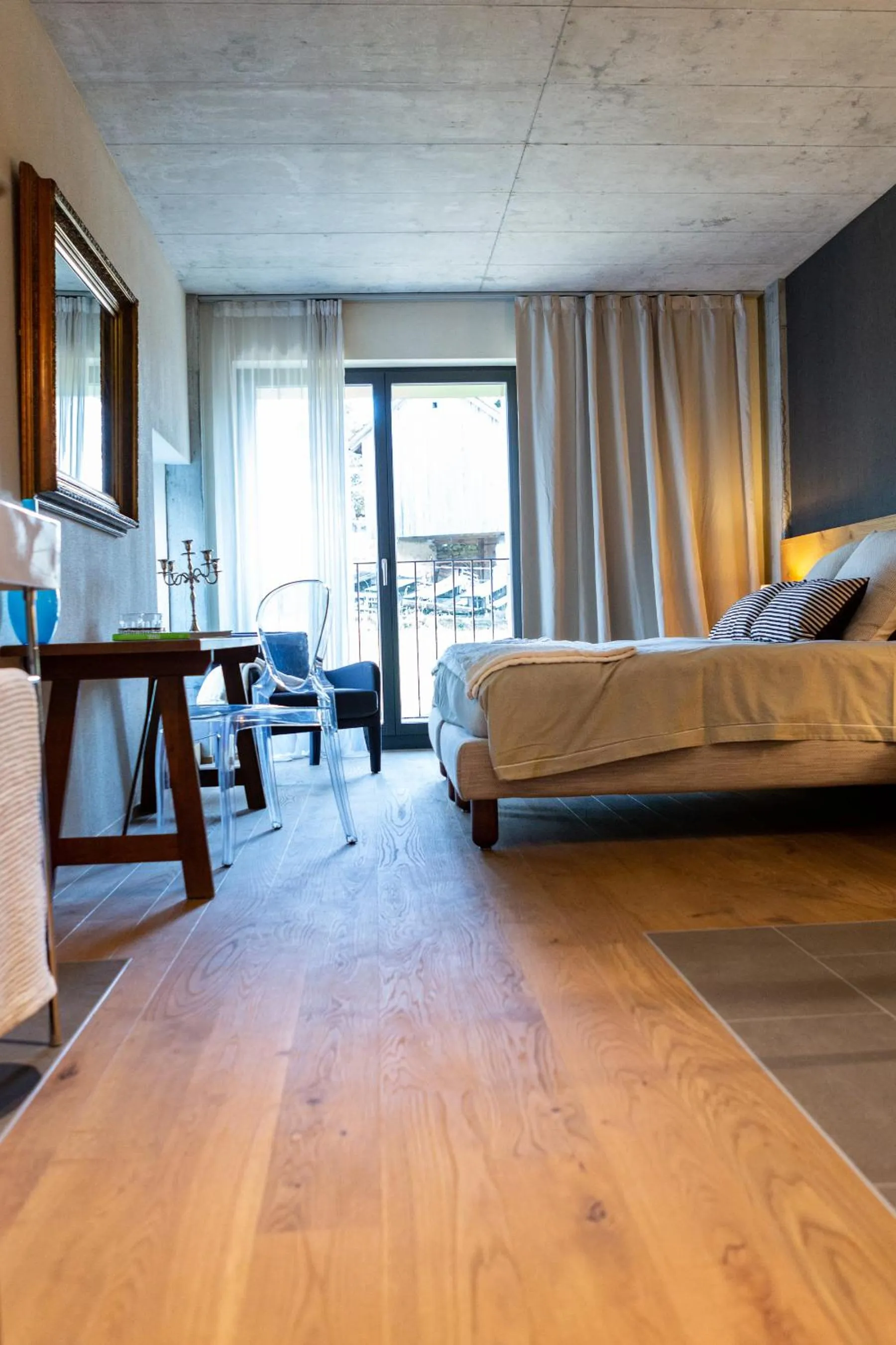 Bed in Hotel de l’Ours Preles