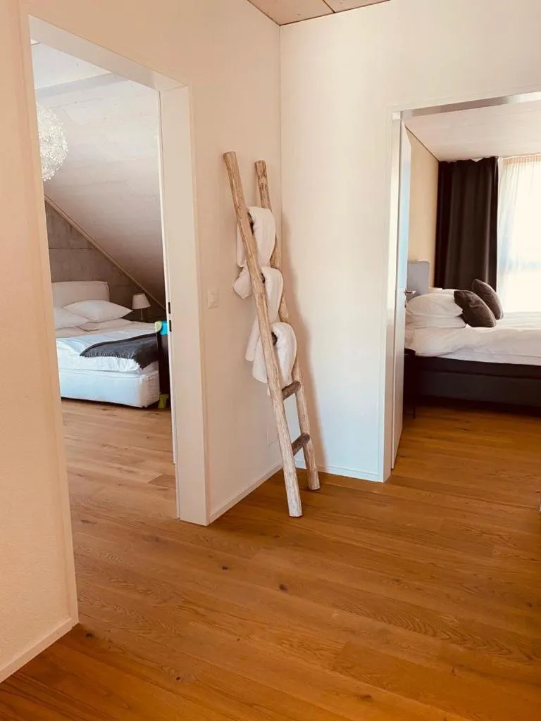 Bed in Hotel de l’Ours Preles