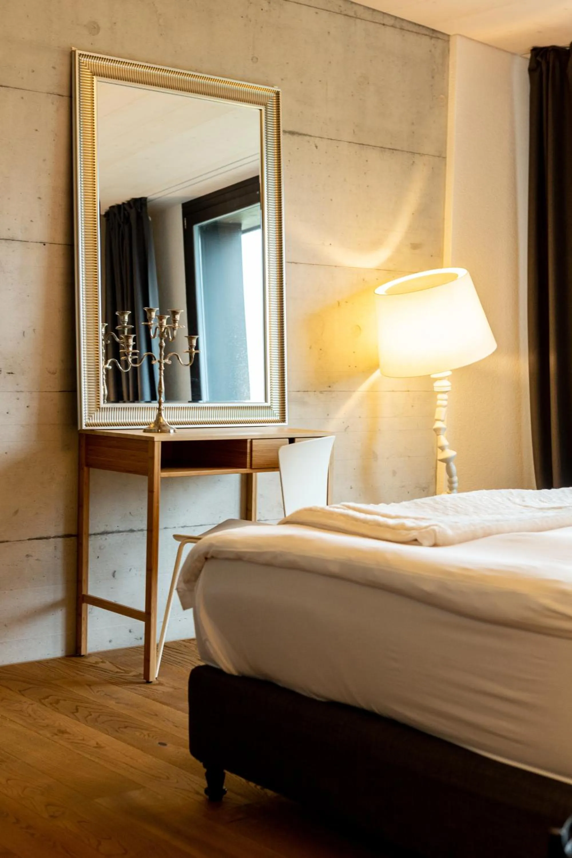 Bed in Hotel de l’Ours Preles