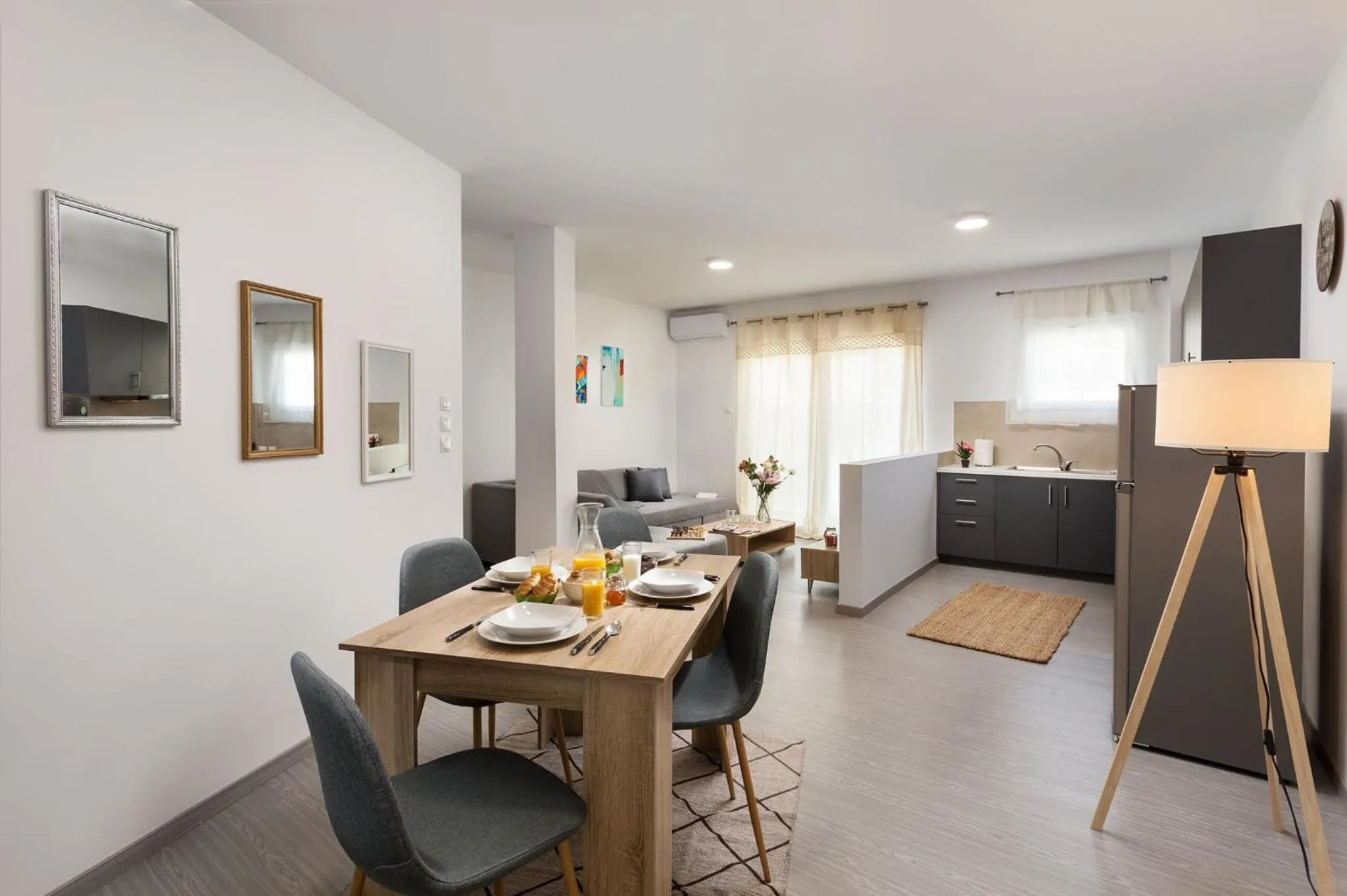 Dining area in The Aristotelian Suites by Athens Stay