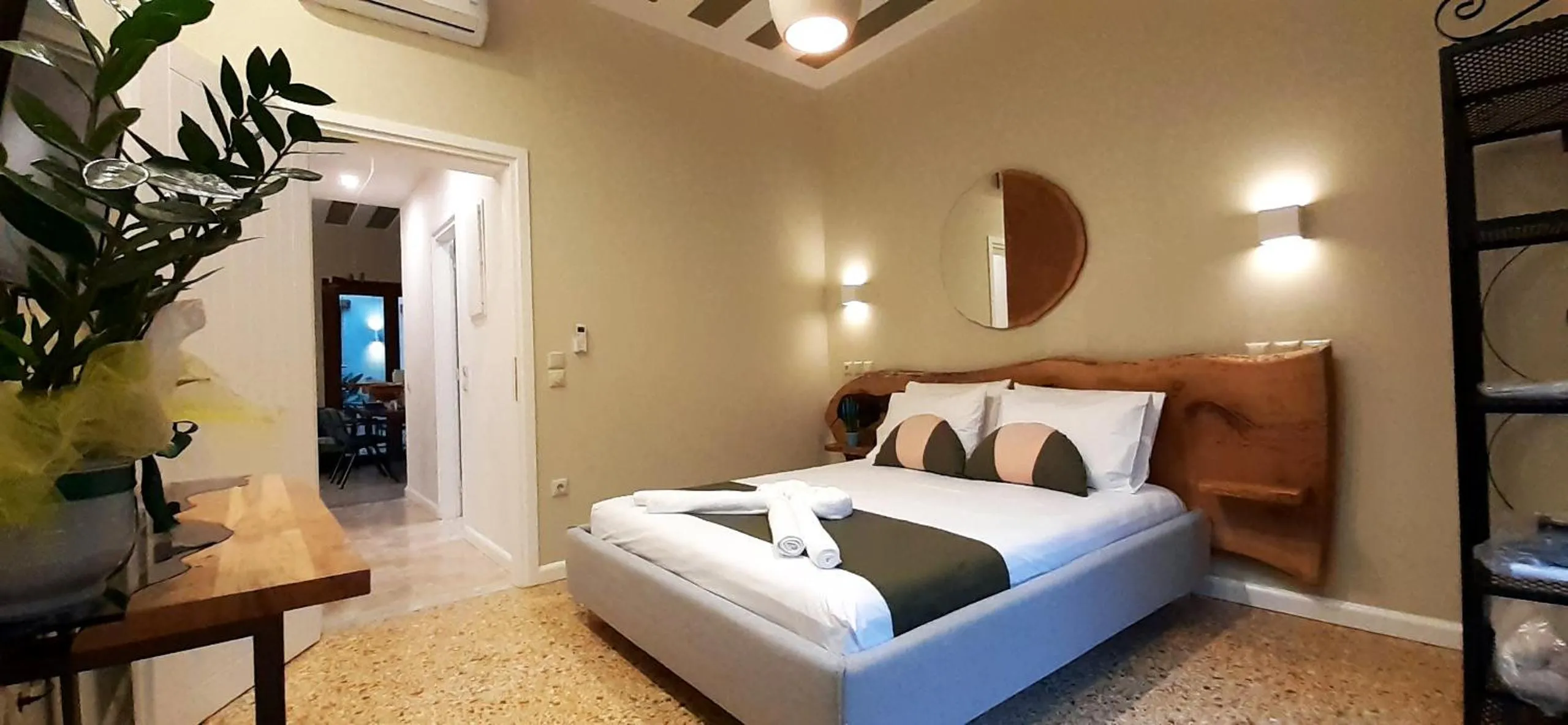 Bed in Andros 4 All Seasons Villas & Suites