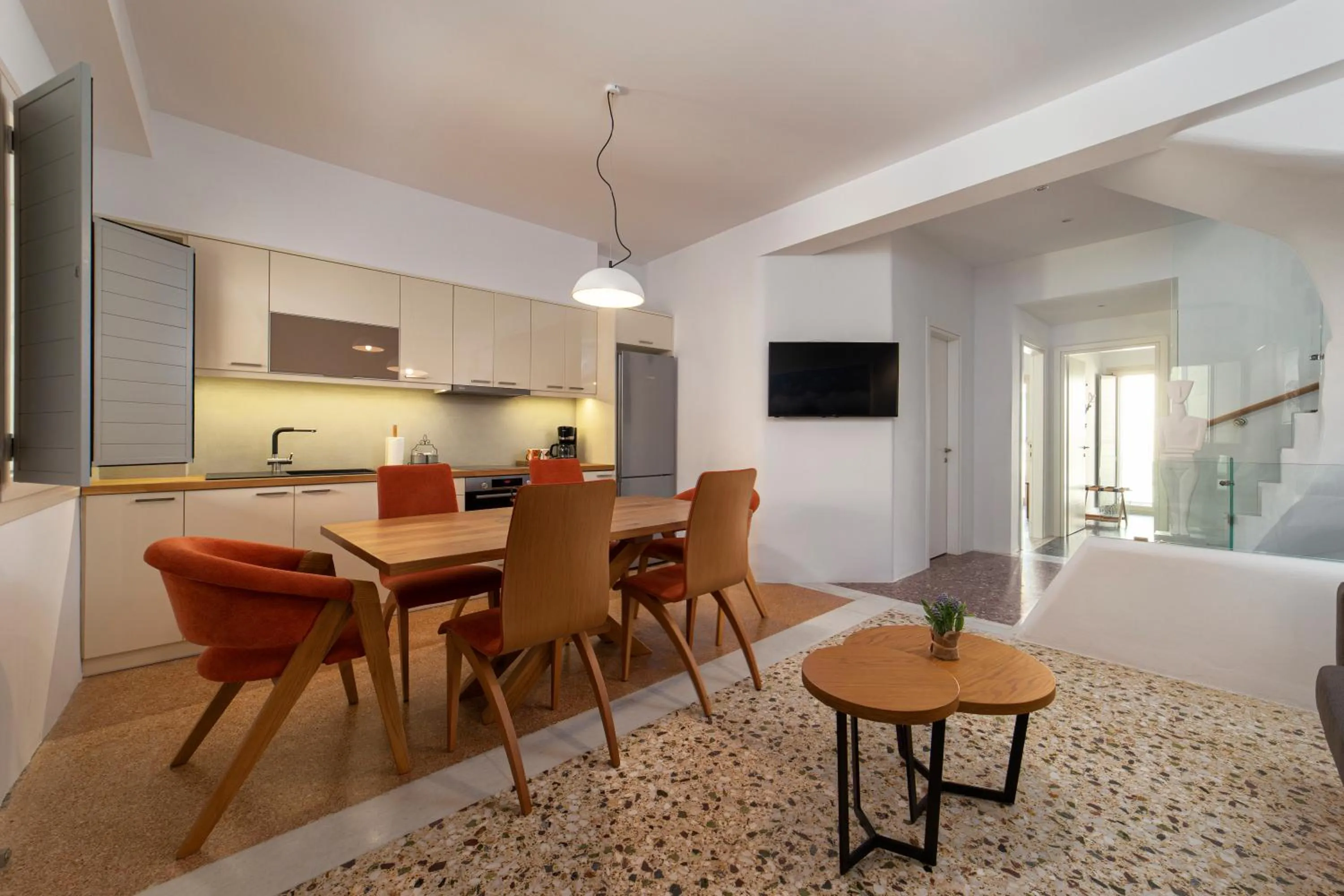 Kitchen or kitchenette in Andros 4 All Seasons Villas & Suites