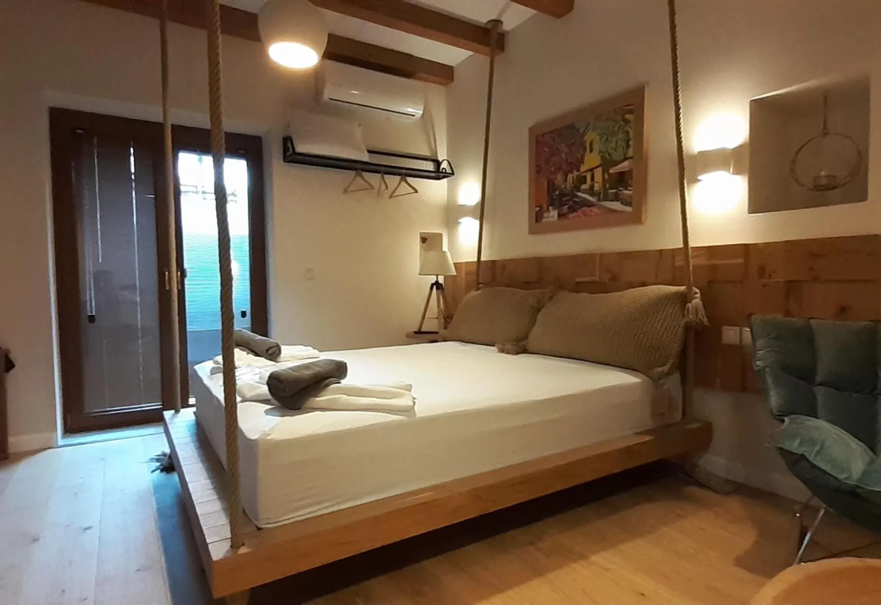 Bed in Andros 4 All Seasons Villas & Suites