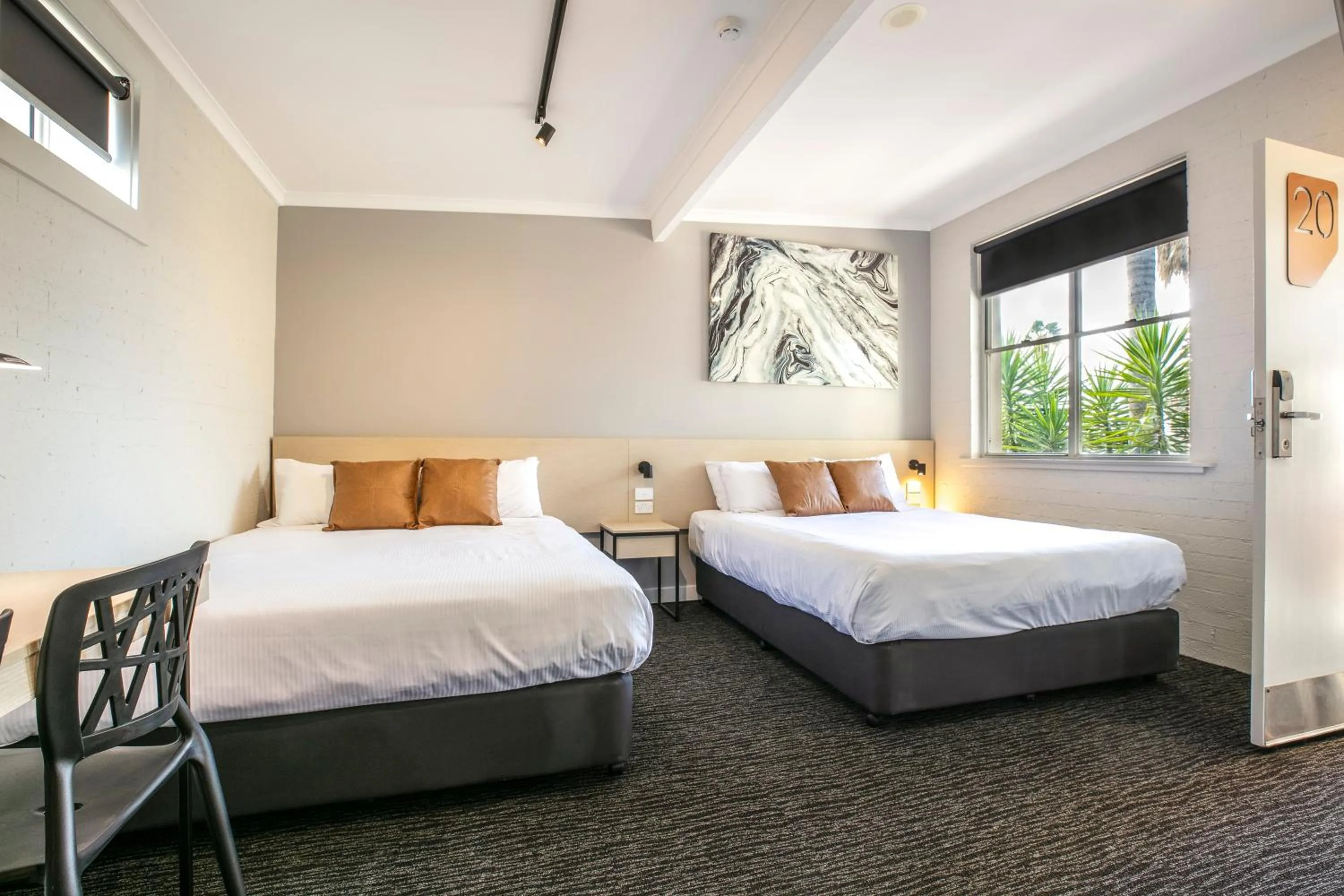 Bedroom, Bed in Nightcap at Colyton Hotel