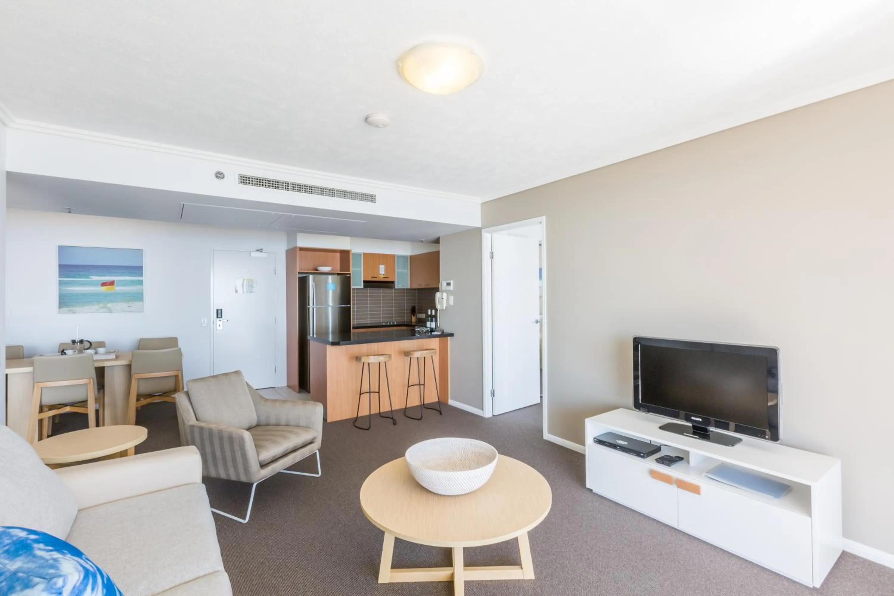 Living room in Club Wyndham Kirra Beach