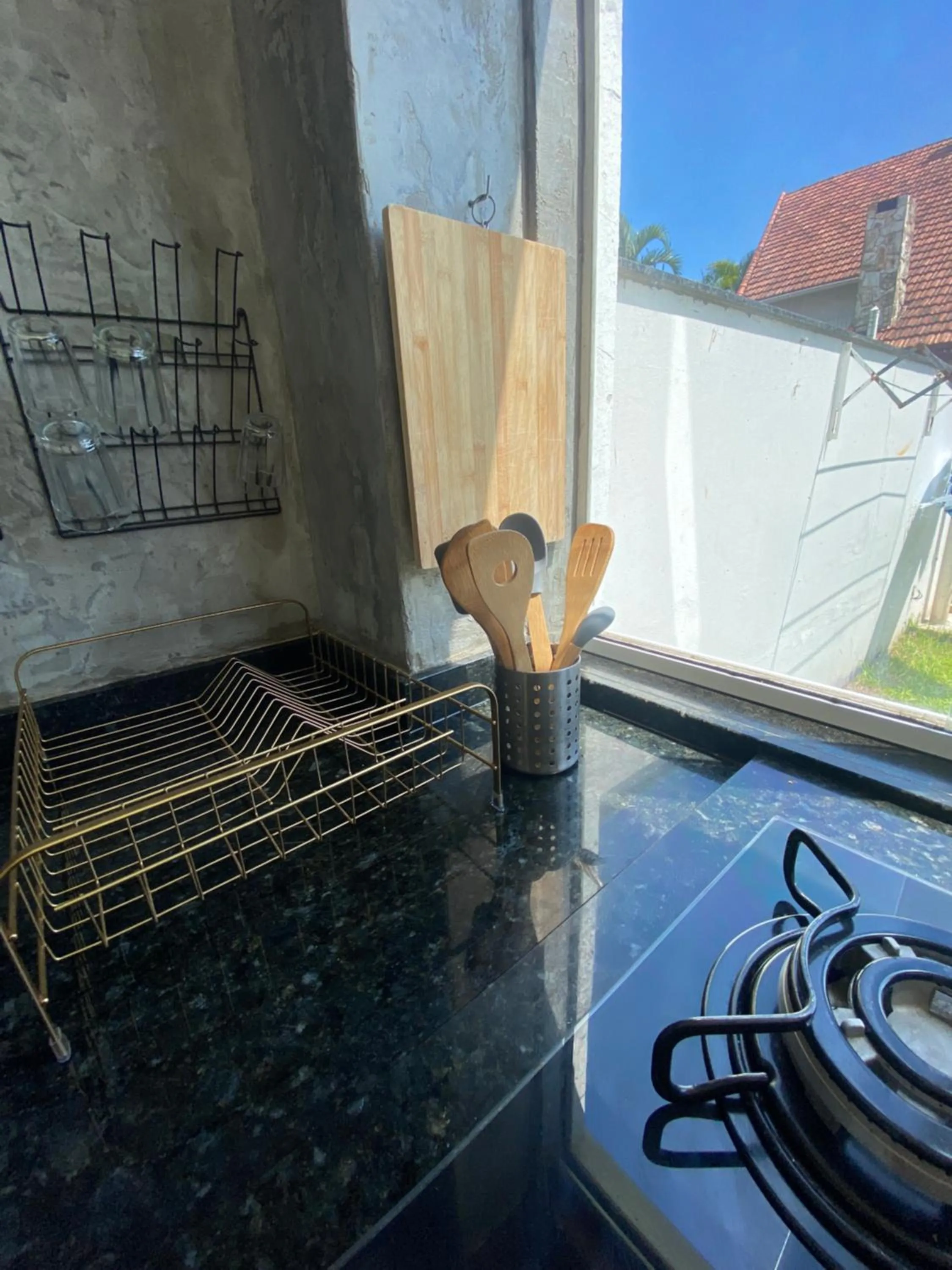 Communal kitchen in Patz Houz Hostel