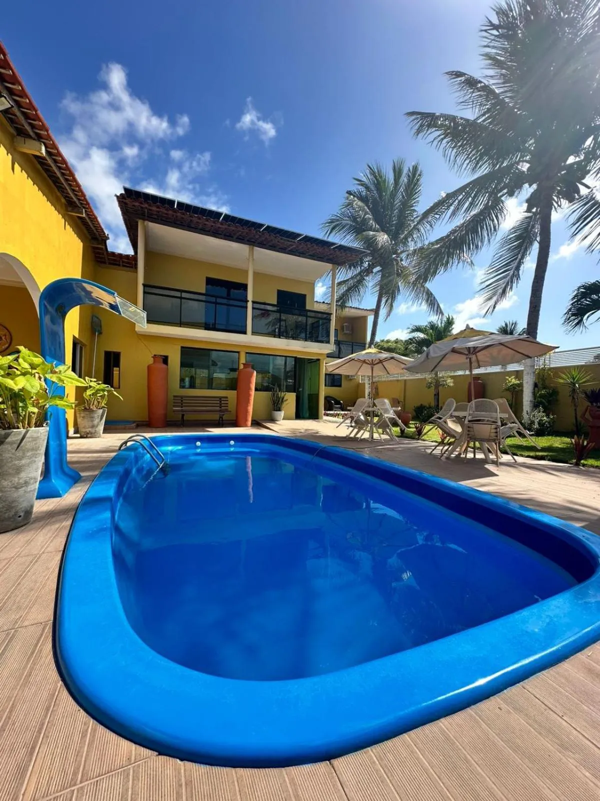 Pool view in Pousada Gamela do Maragogi
