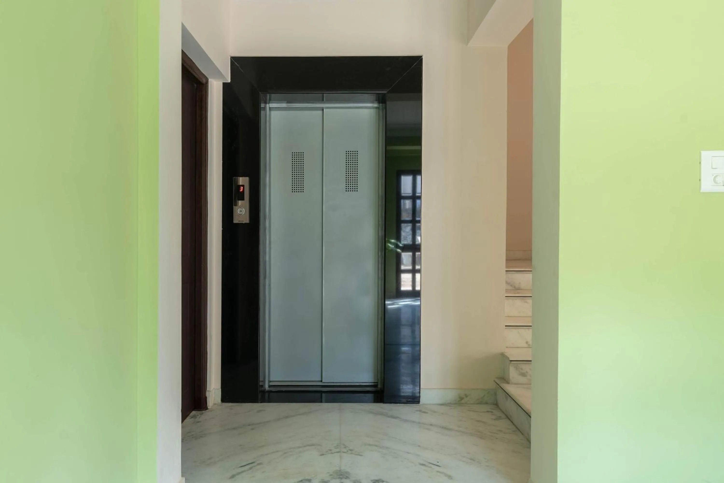 elevator in Chandra Vilas Heritage stay