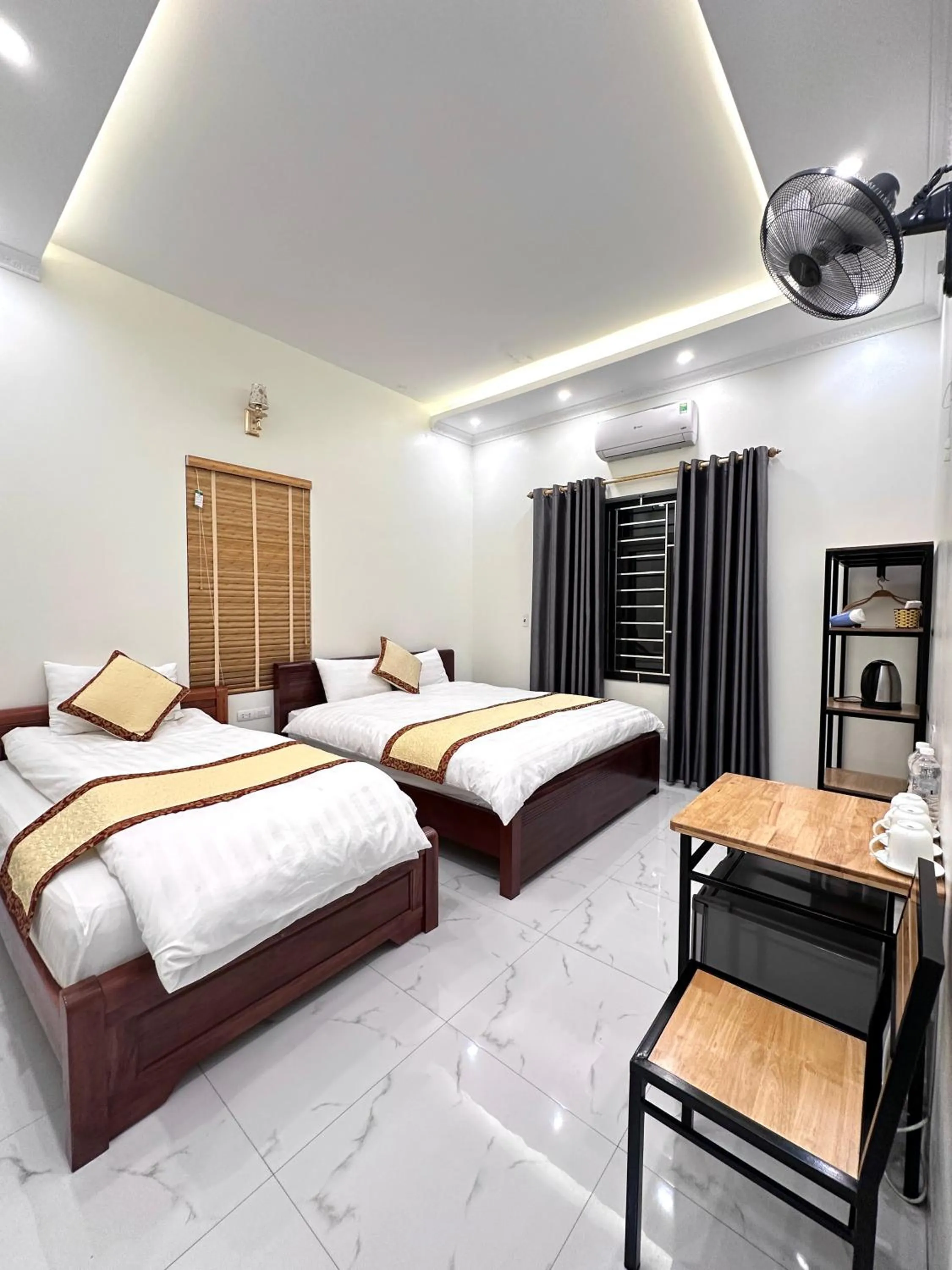 Bed in Hang Mua Sunrise Homestay