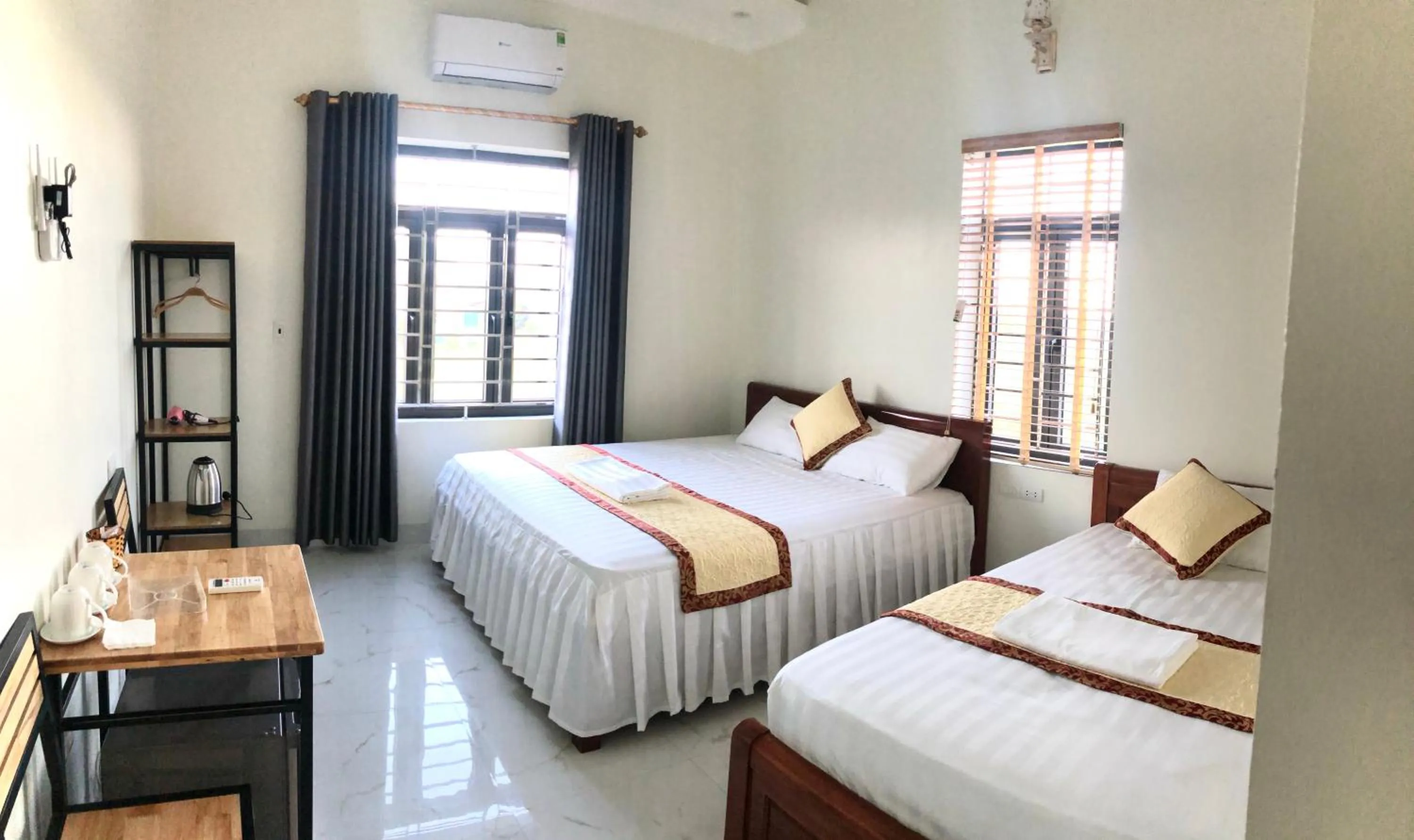 Bed in Hang Mua Sunrise Homestay
