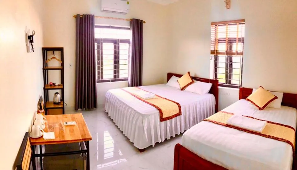 Bed in Hang Mua Sunrise Homestay