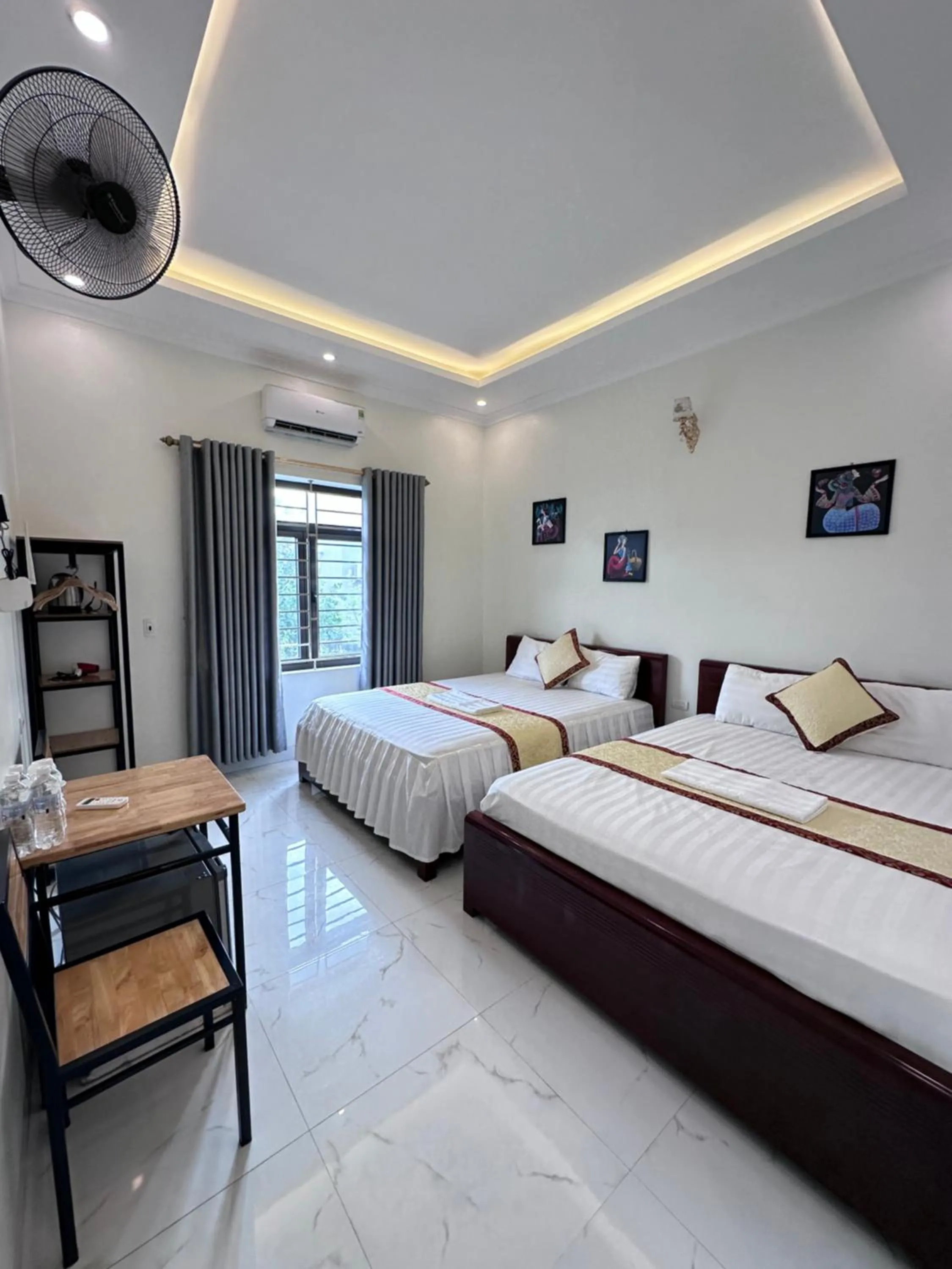 Bed in Hang Mua Sunrise Homestay