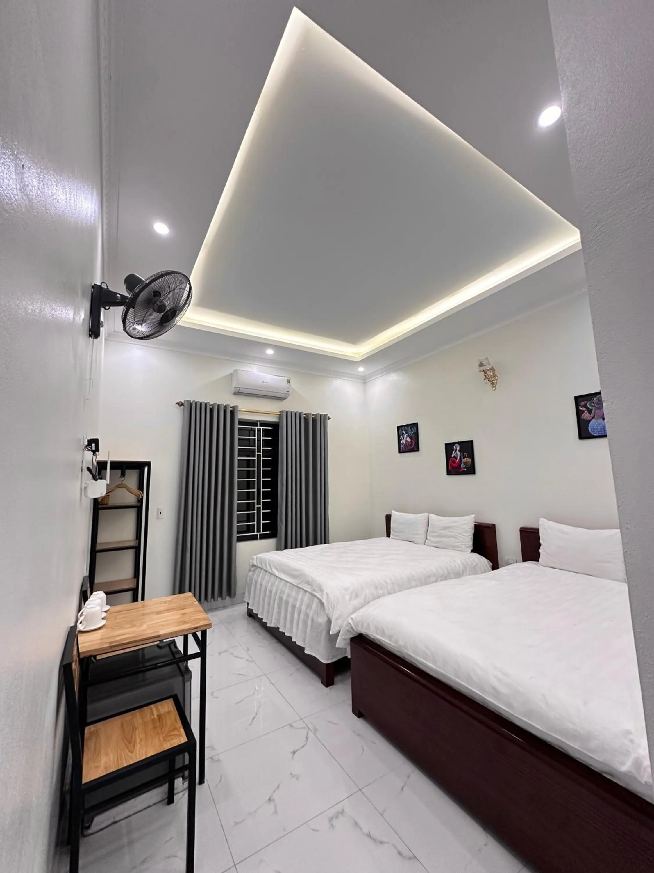 Bed in Hang Mua Sunrise Homestay