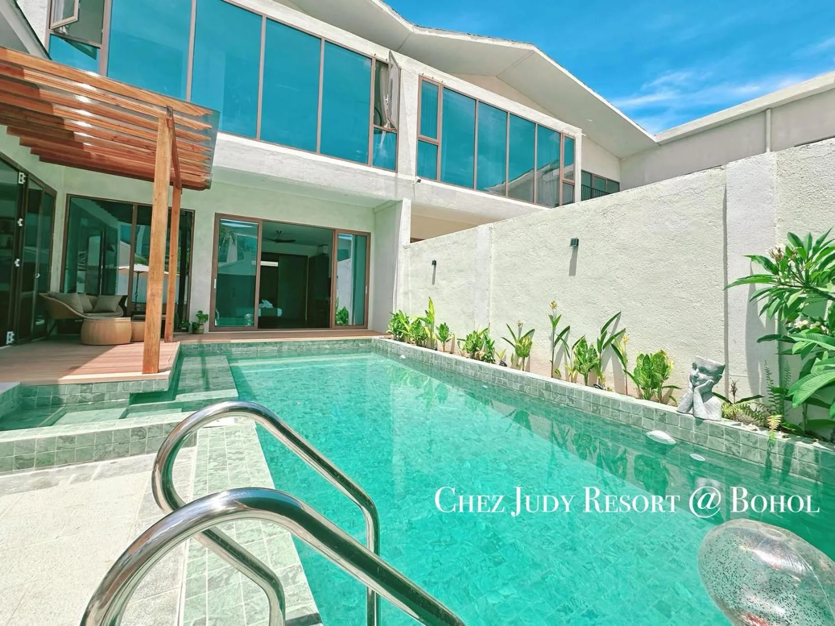 Pool view in Chez Judy Resort