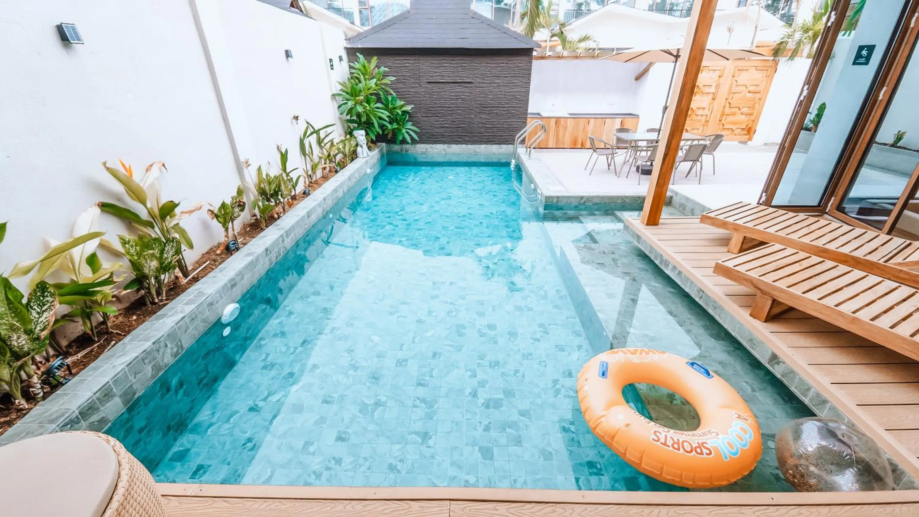 Patio in Chez Judy Resort