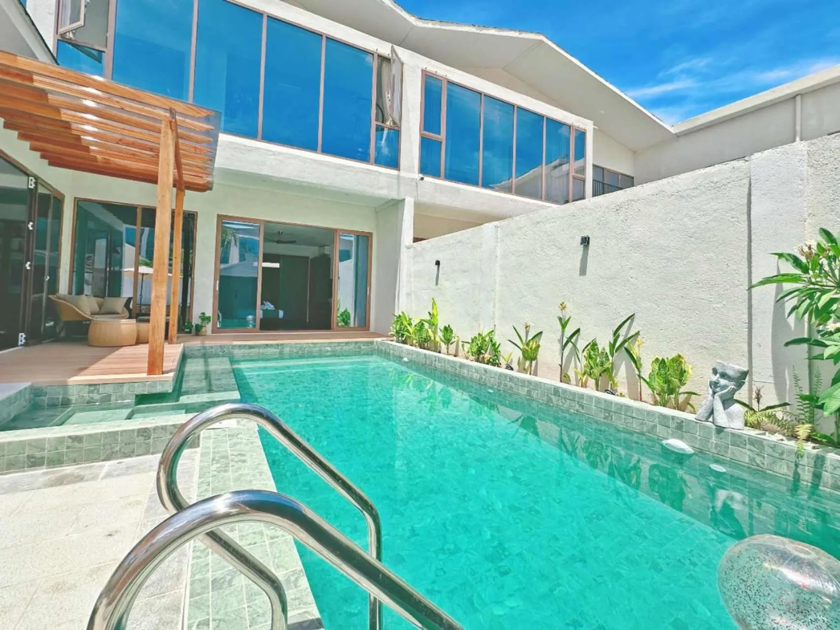 Patio in Chez Judy Resort